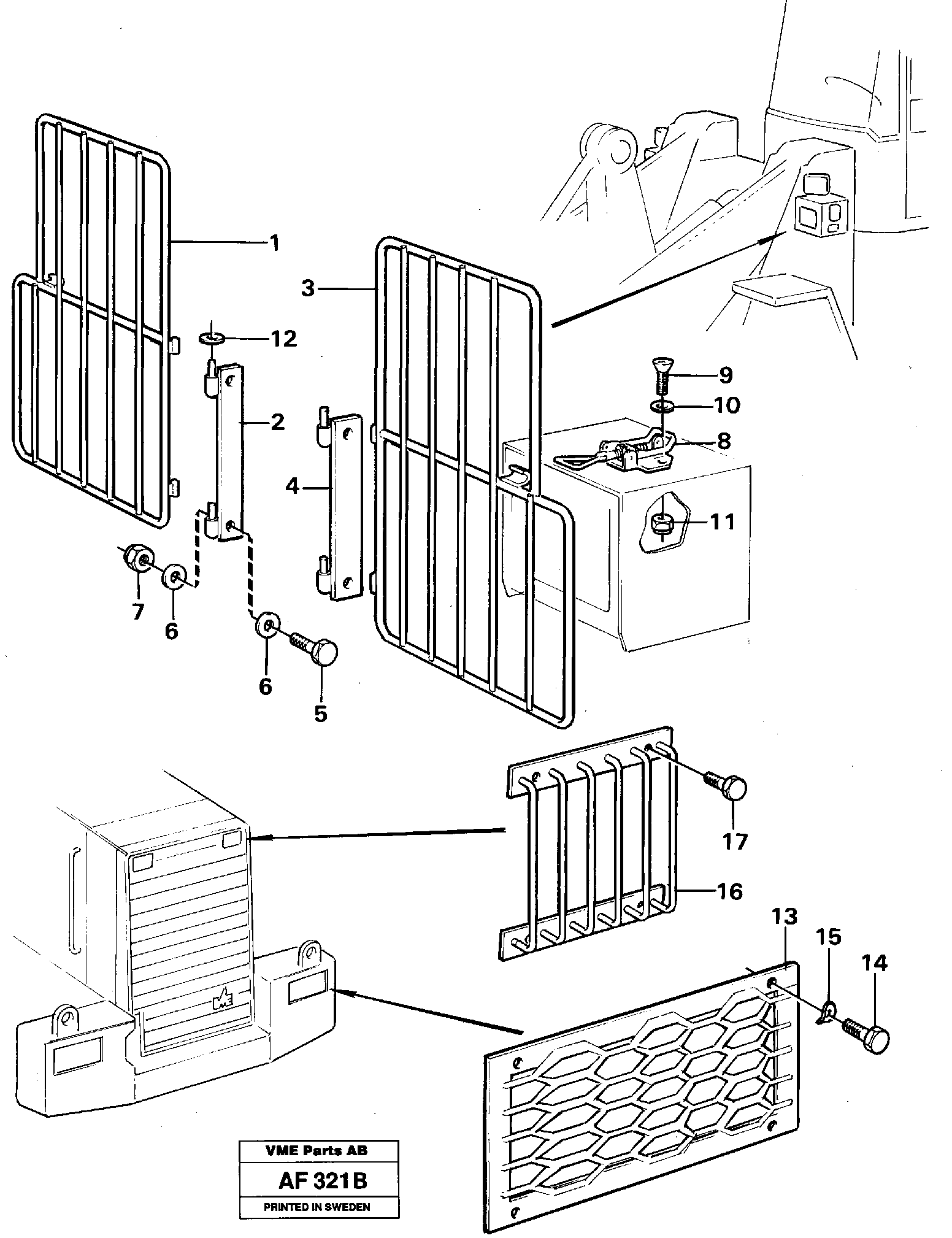Protection for lighting — volvo parts diagram
