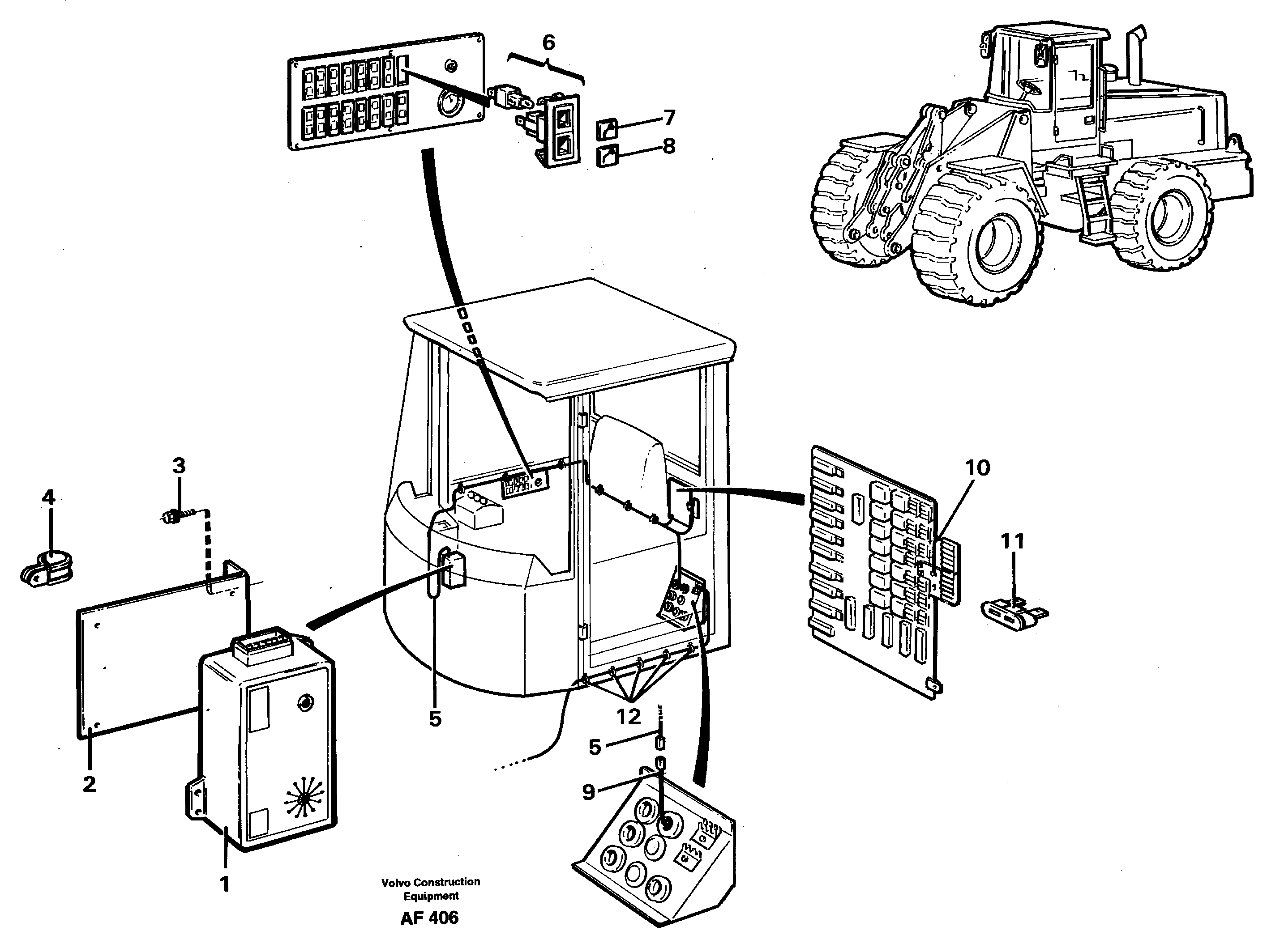 Cable harness for lubricating system.  92737 — volvo parts diagram