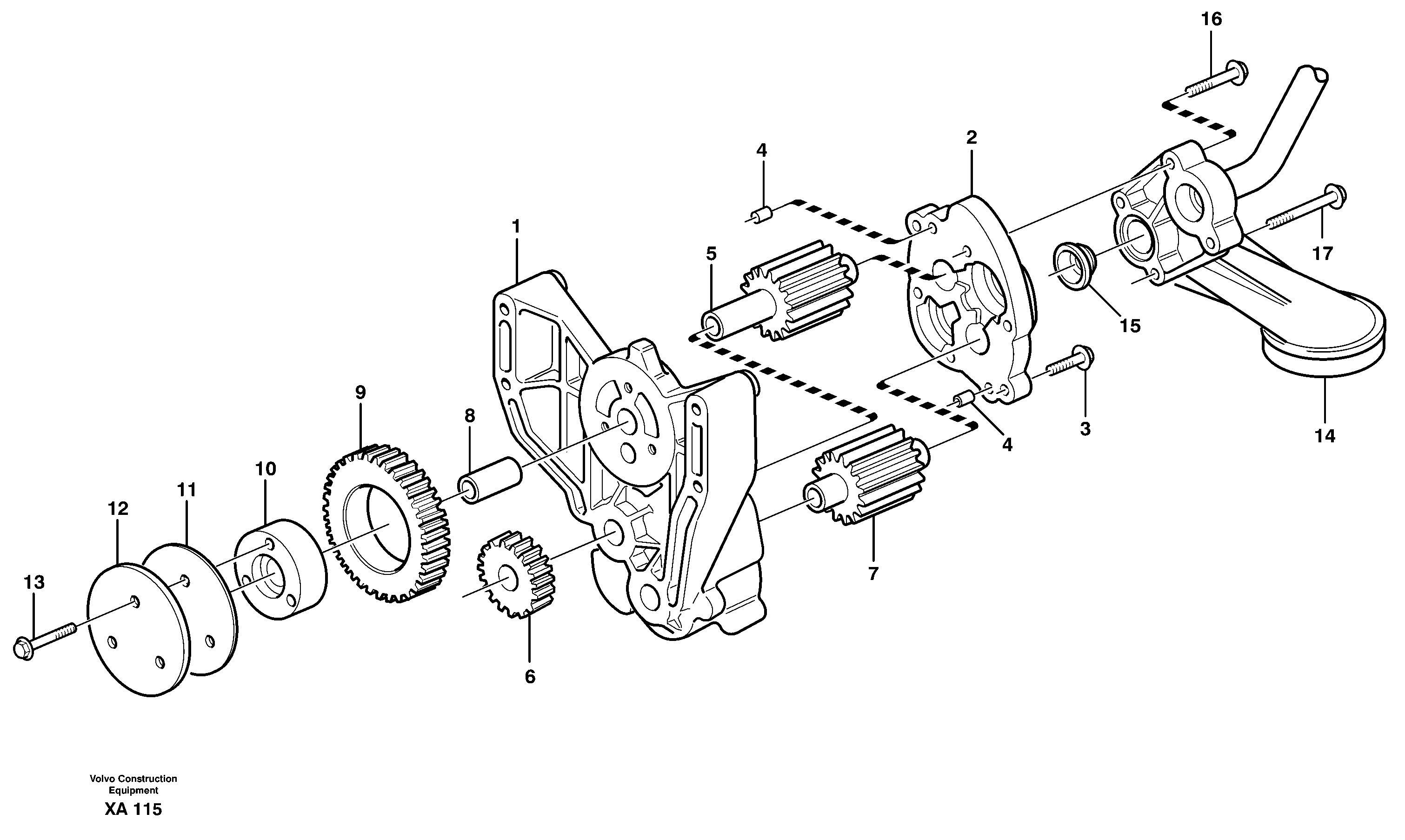 Oil pump — volvo parts diagram