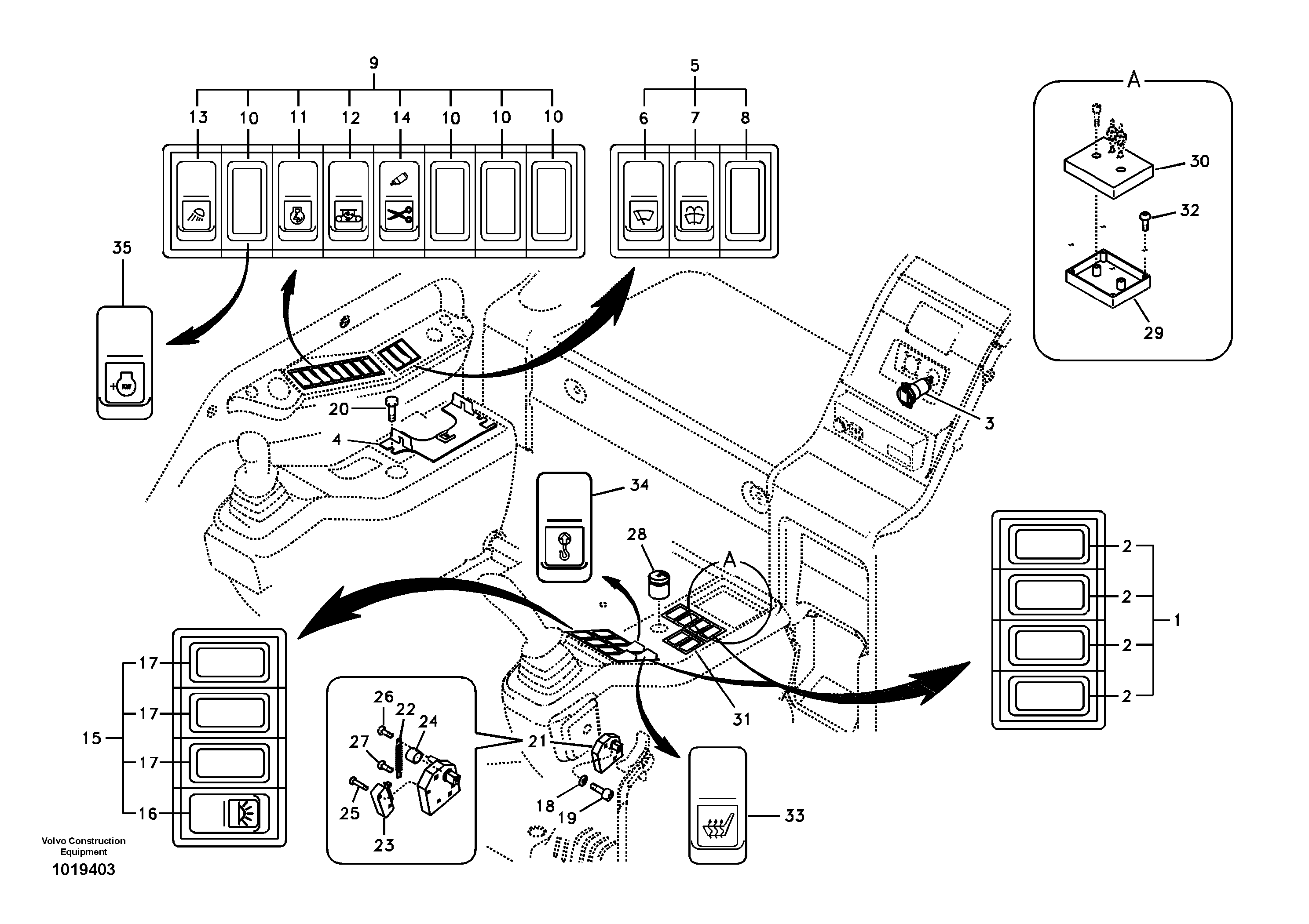 Switch — volvo parts diagram