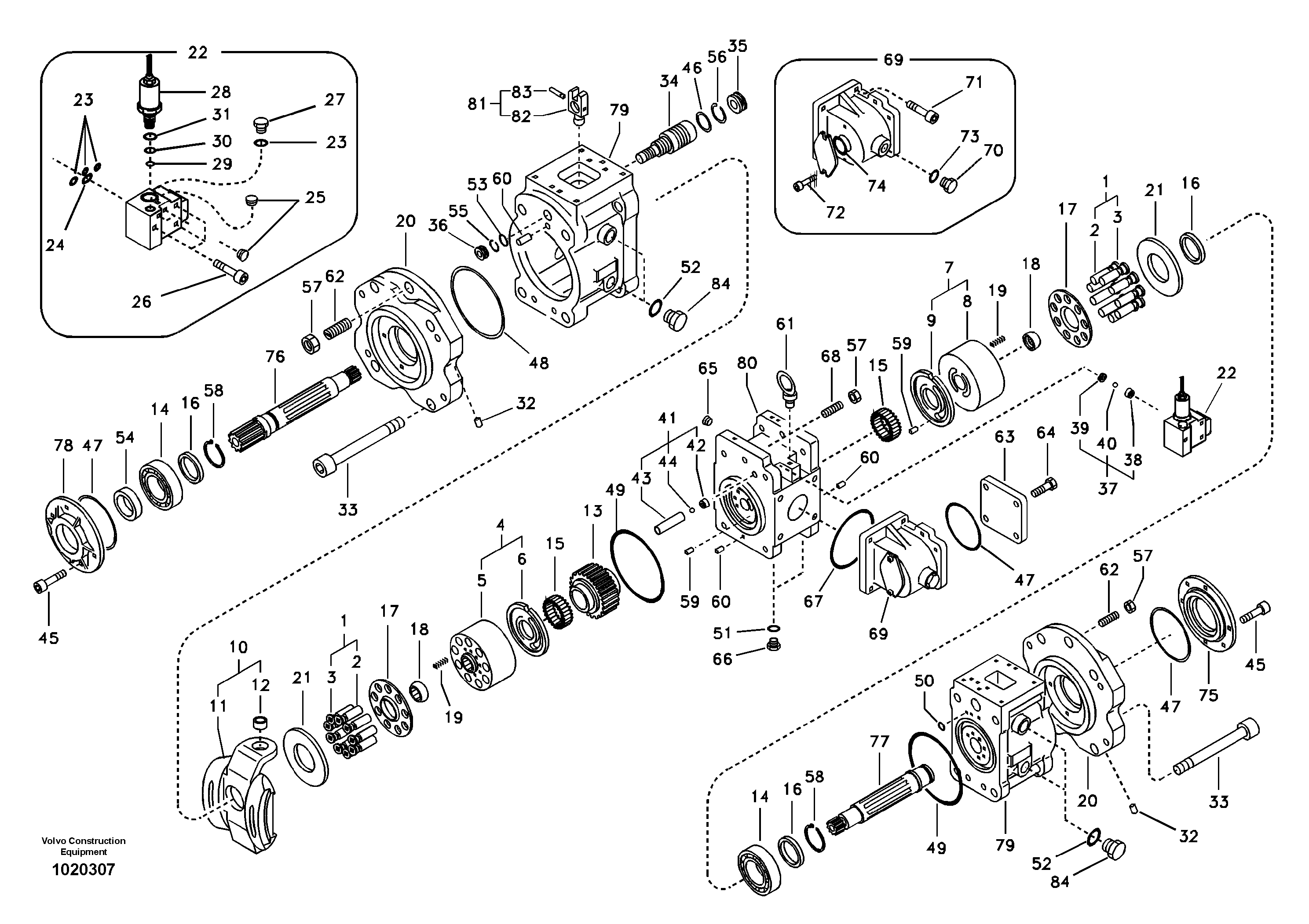 Hydraulic pump — volvo parts diagram