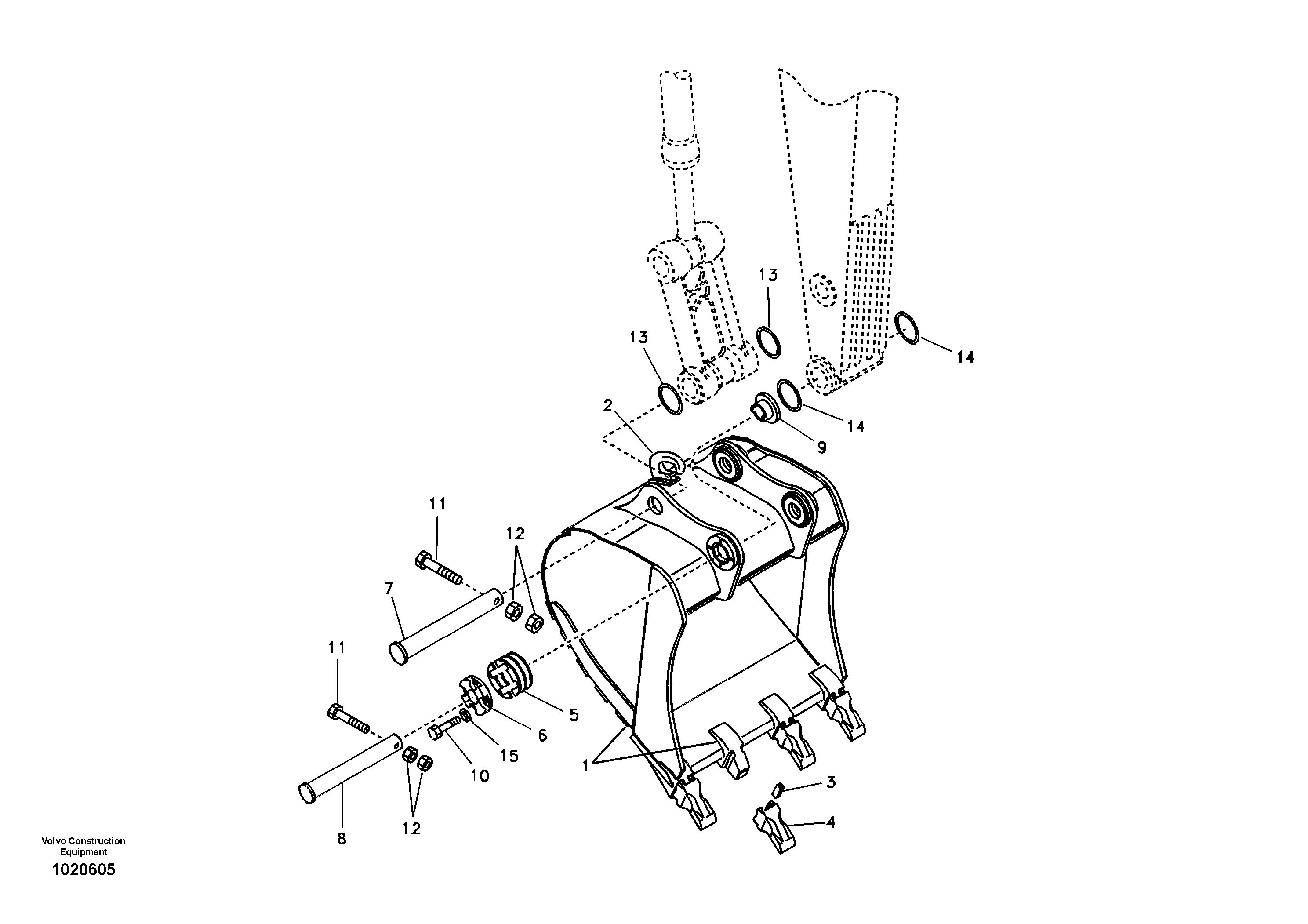 Bucket — volvo parts diagram