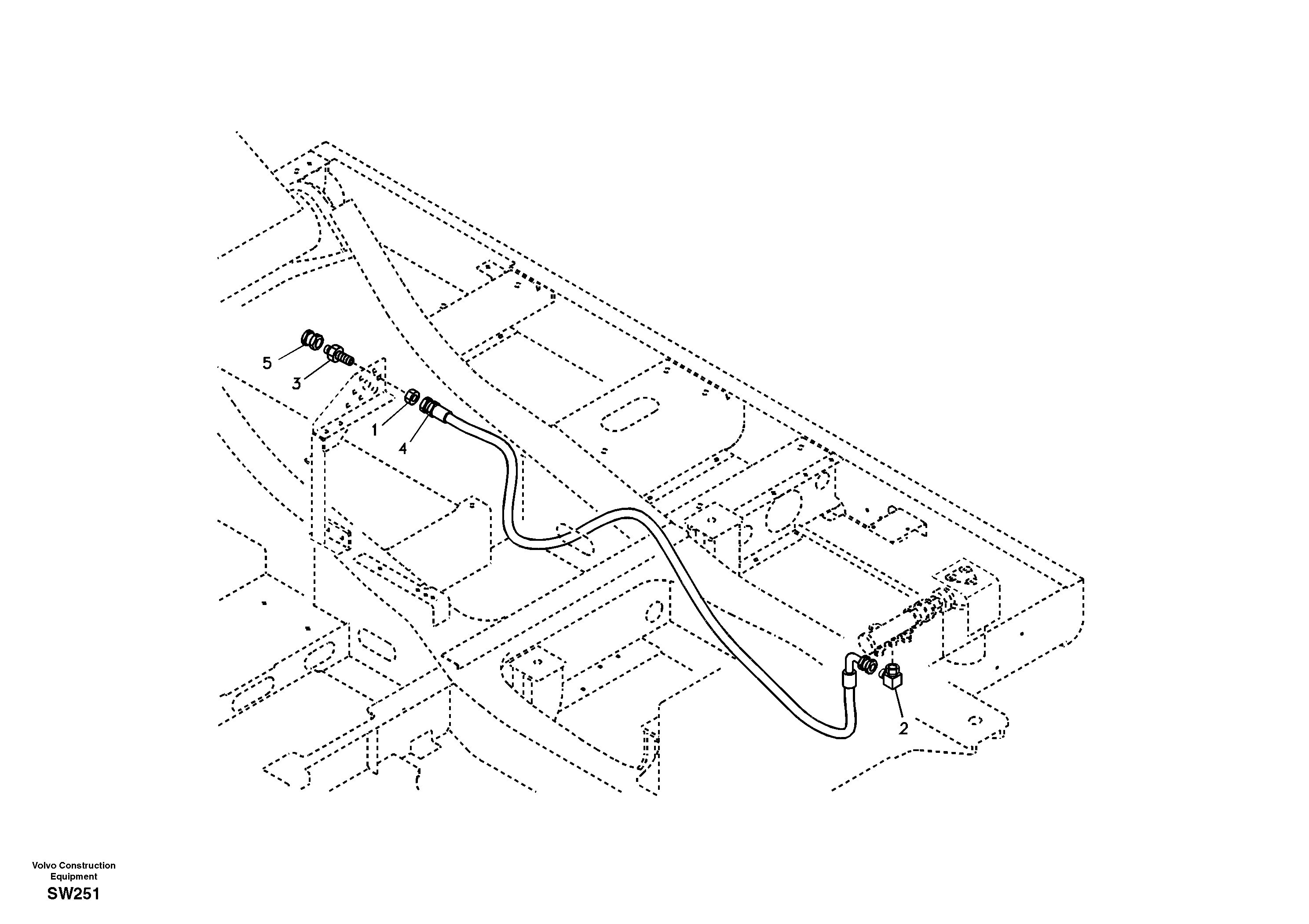 Working Hydraulic, Oil Leak On Upper Frame — volvo parts diagram