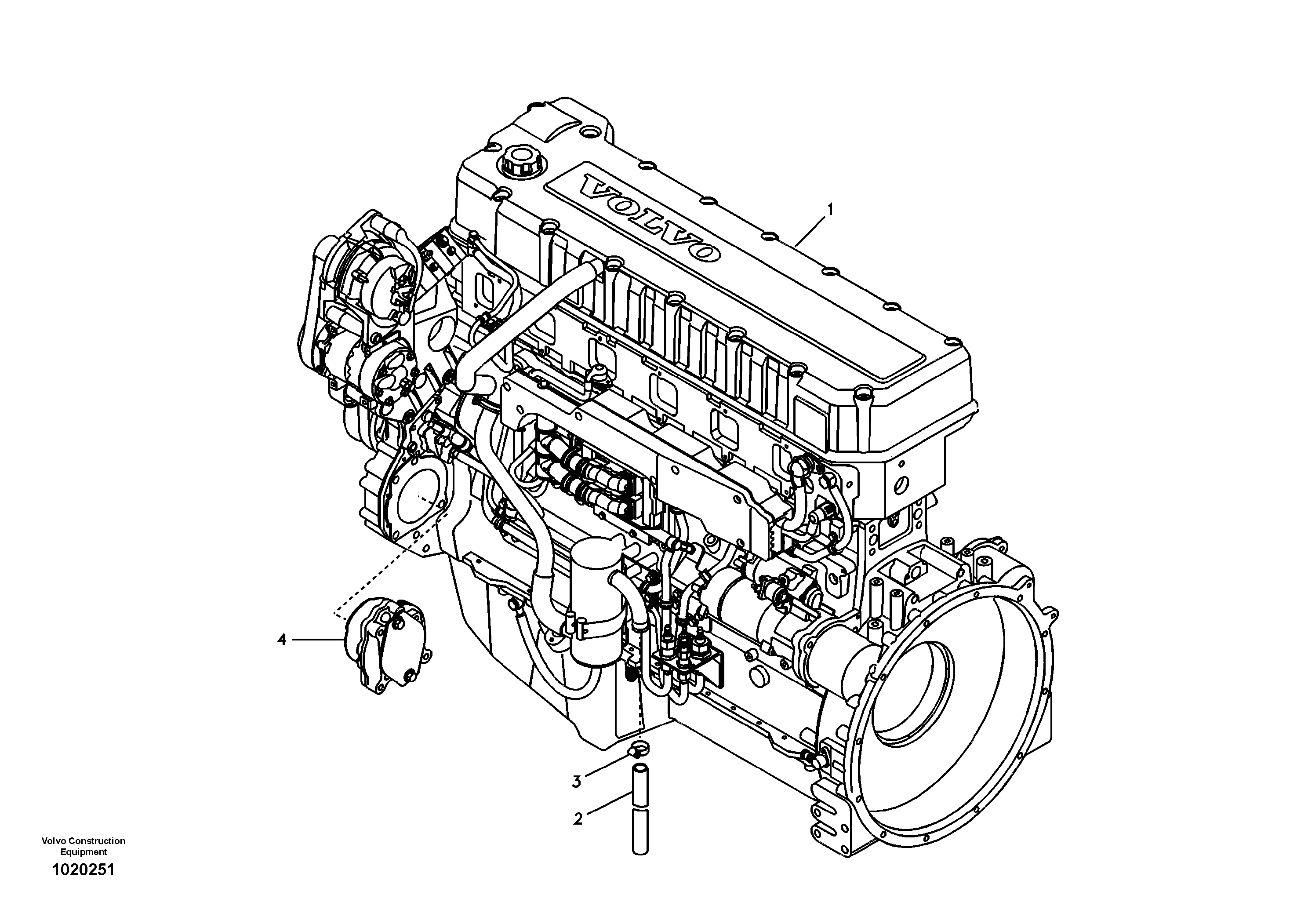 Engine — volvo parts diagram