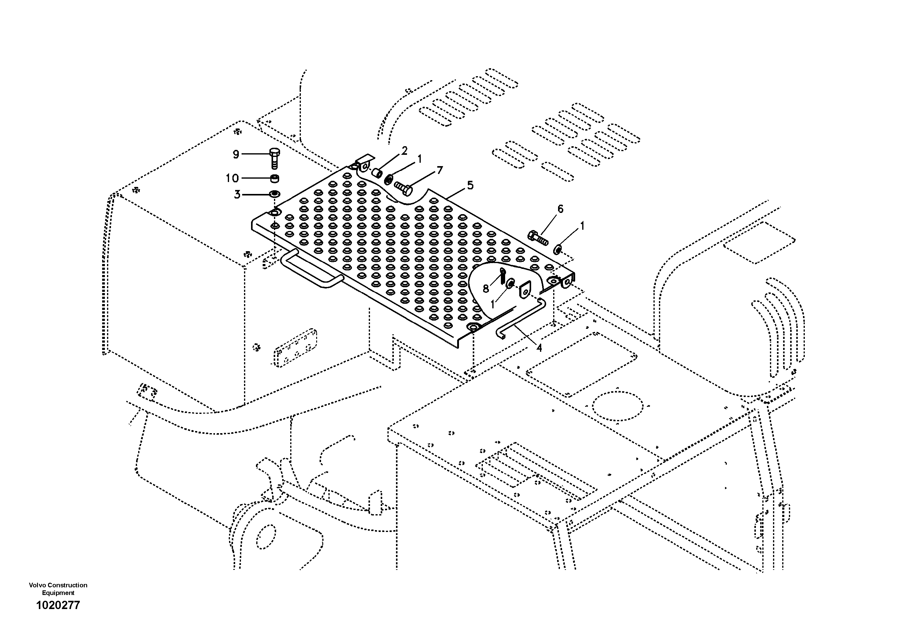 Cover, control valve — volvo parts diagram