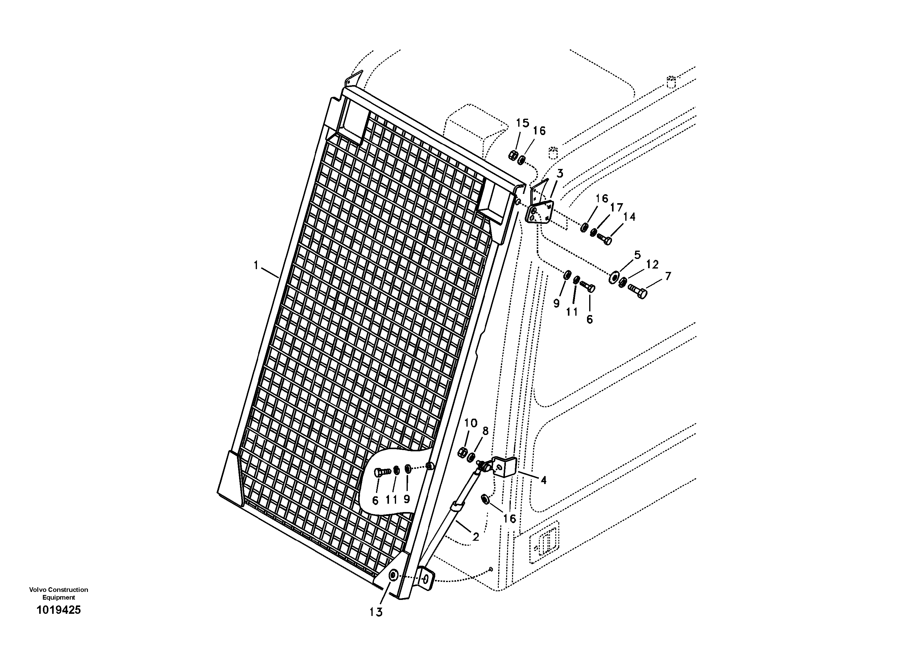 Windshield protection — volvo parts diagram