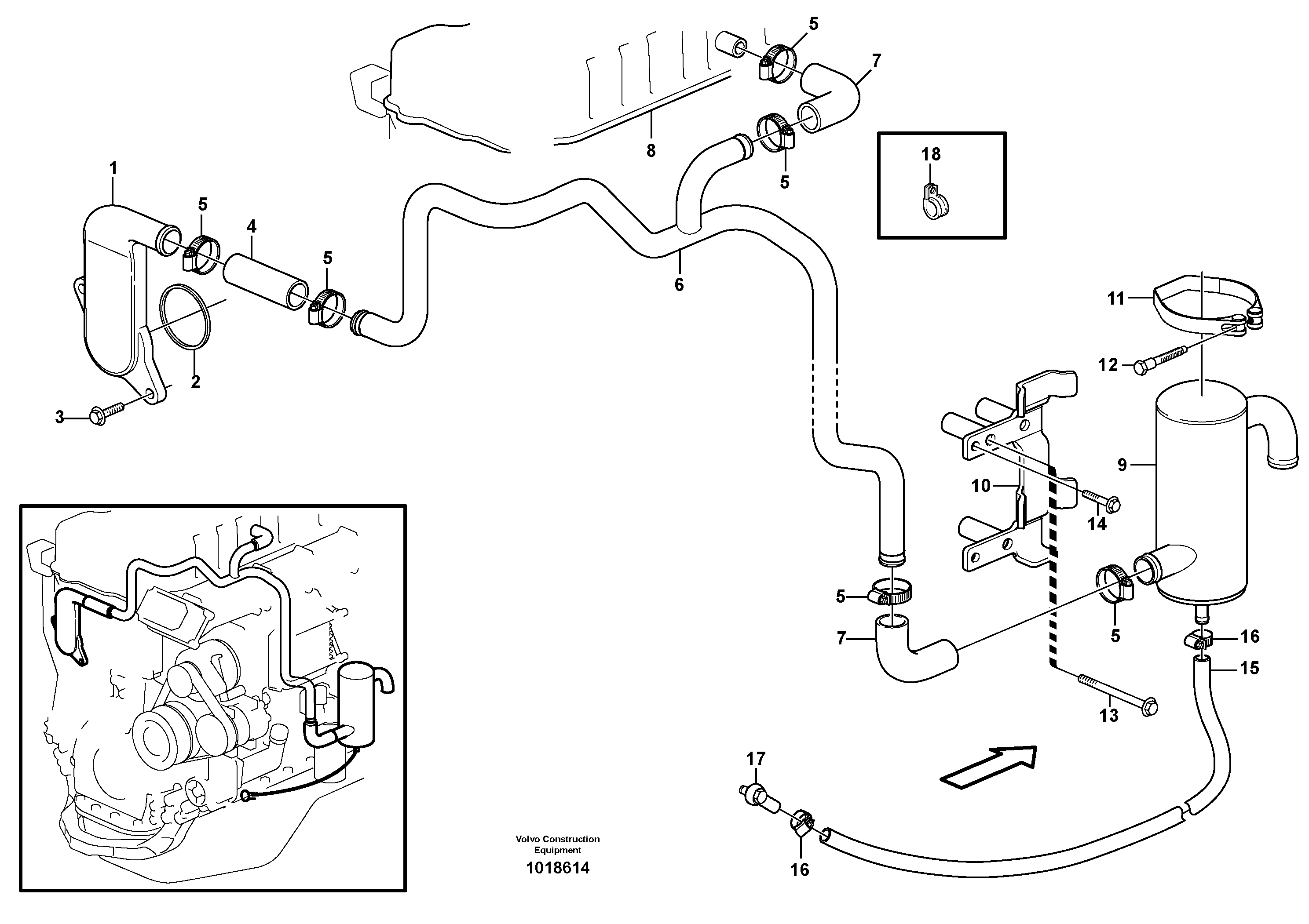 Crankcase ventilation — volvo parts diagram