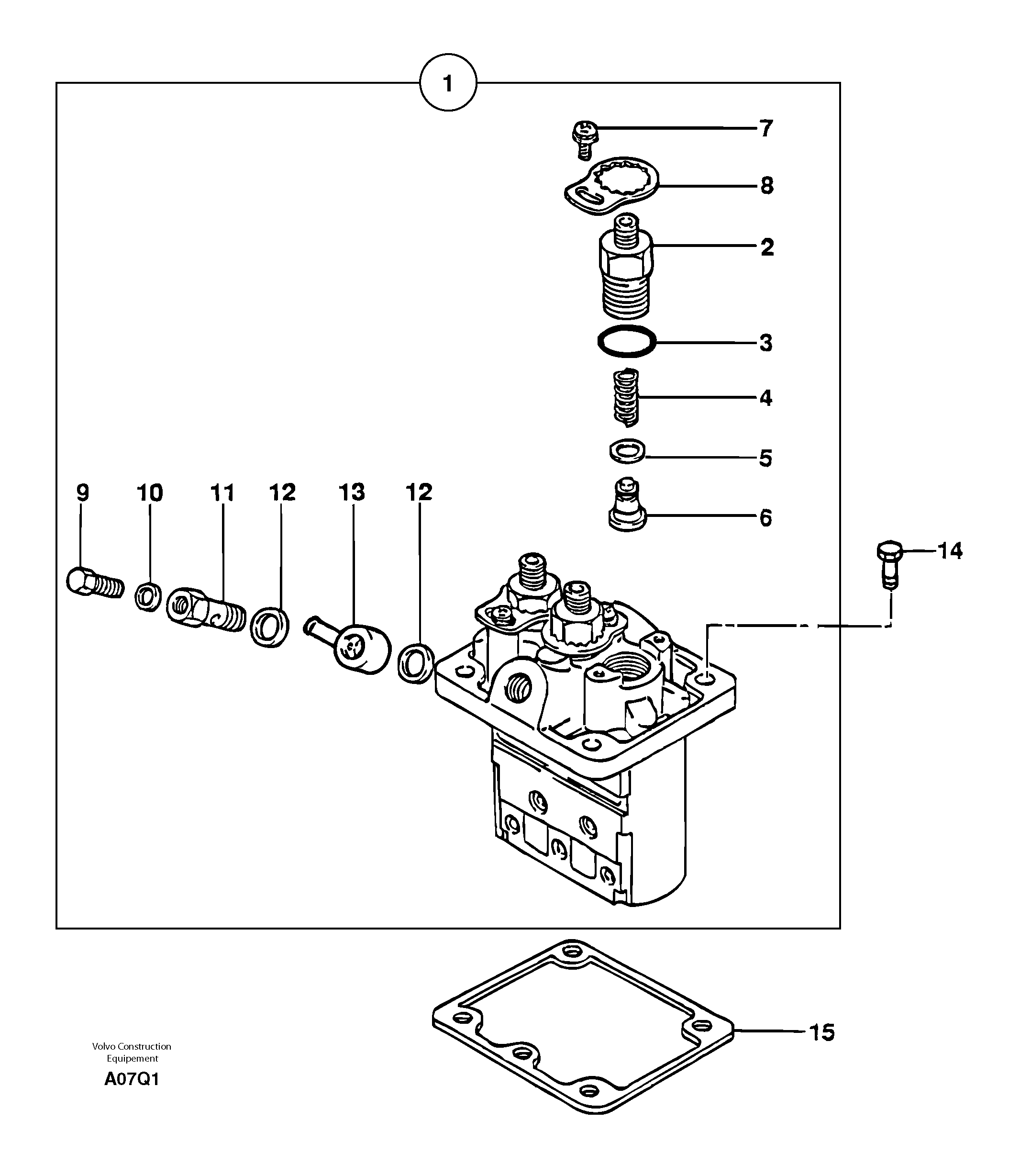 Injection pump — volvo parts diagram