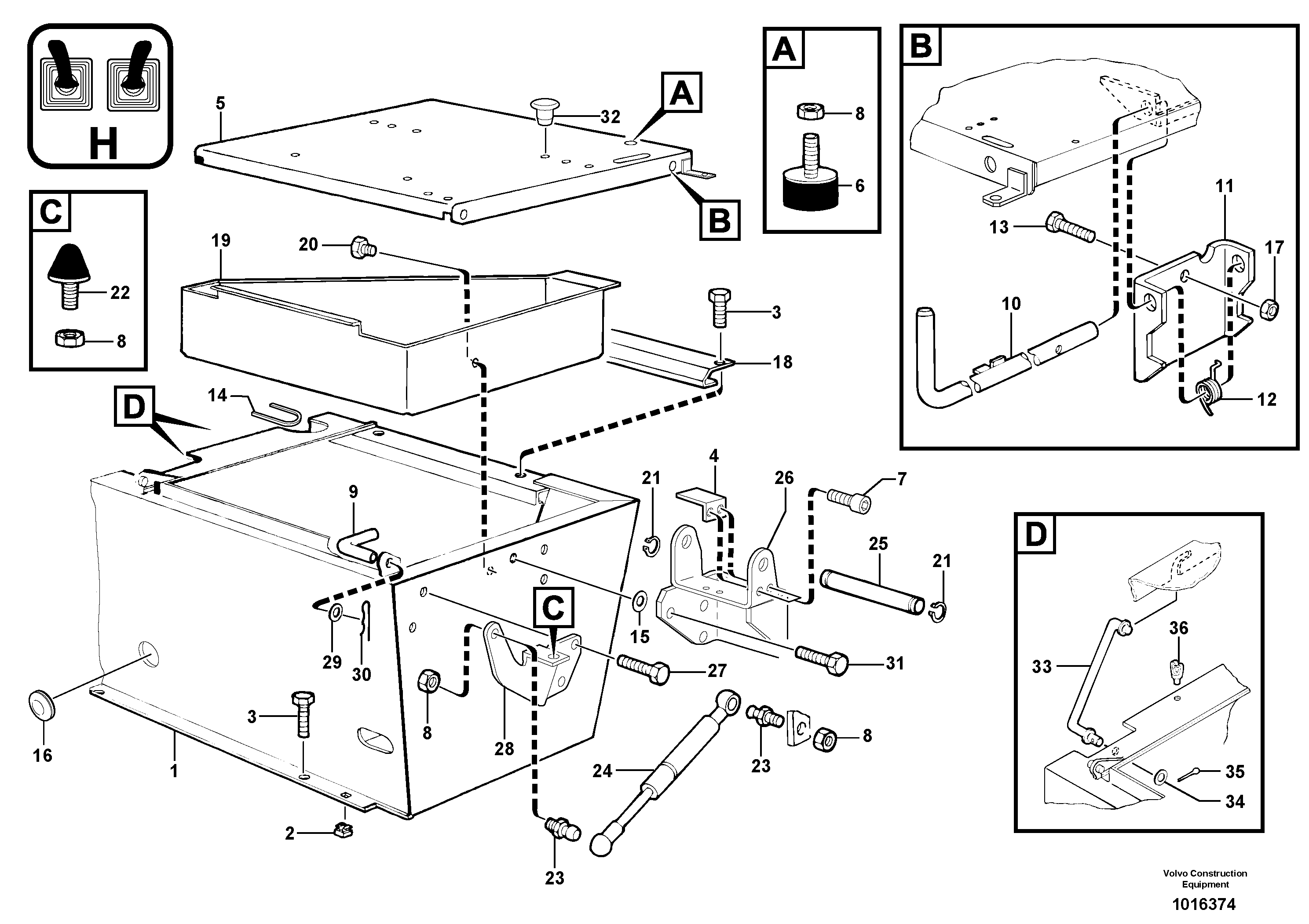 Operator's station : plating — volvo parts diagram
