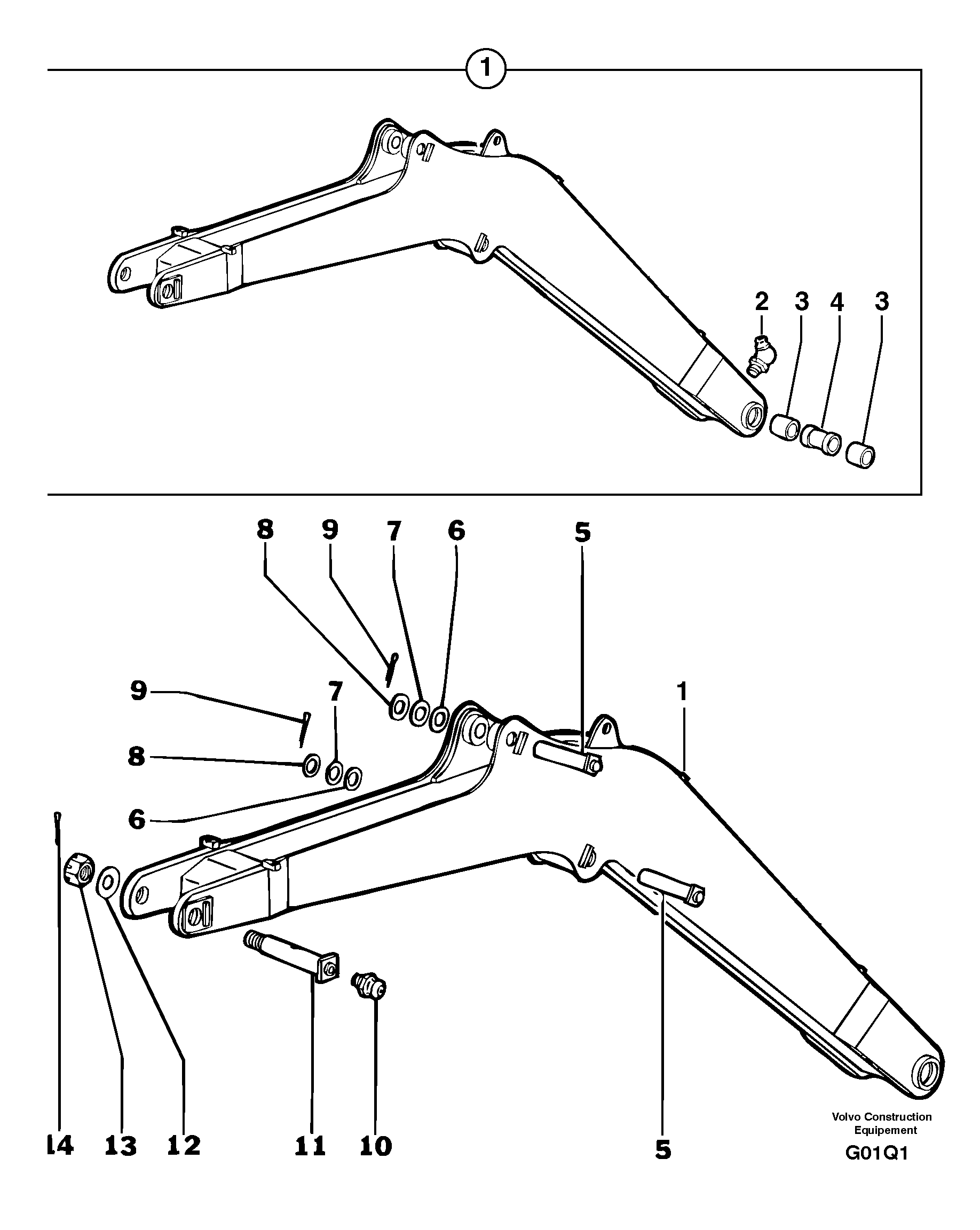 Boom — volvo parts diagram