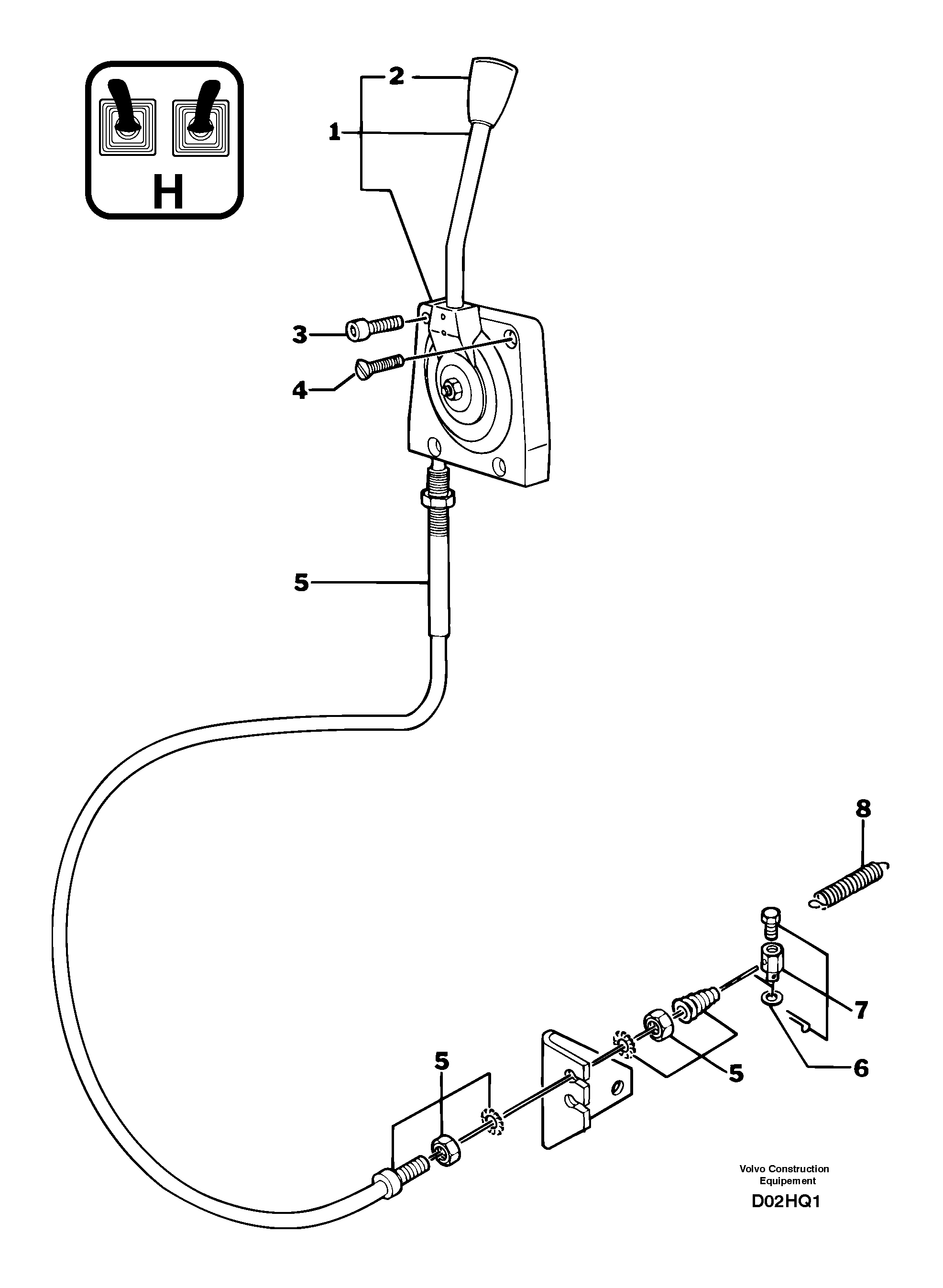 Engine acceleration control — volvo parts diagram