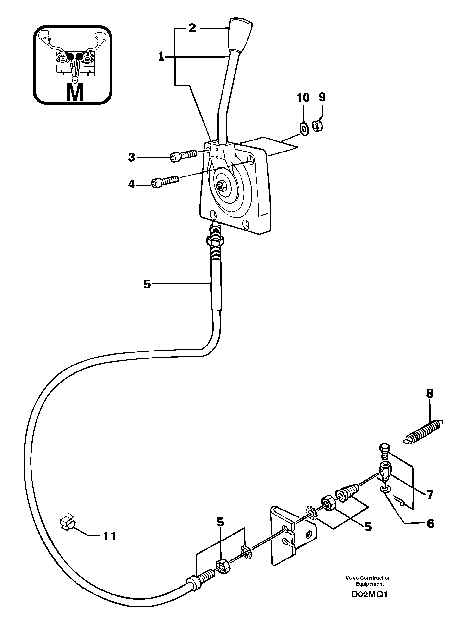Engine acceleration control — volvo parts diagram