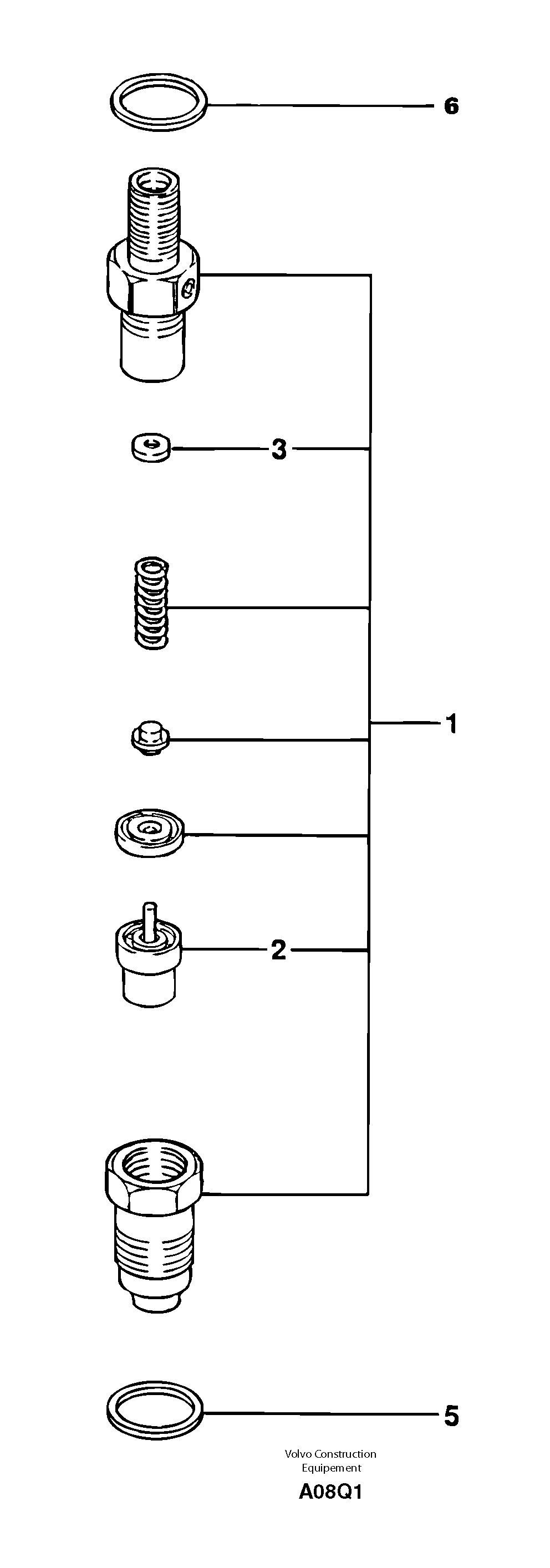Injector — volvo parts diagram