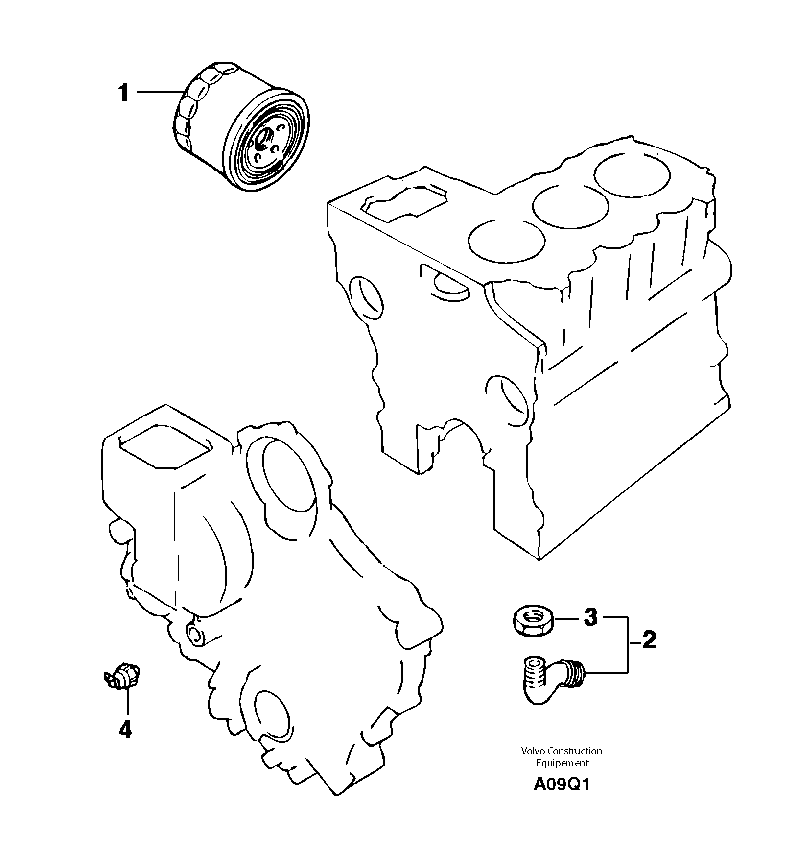 Oil filter — volvo parts diagram