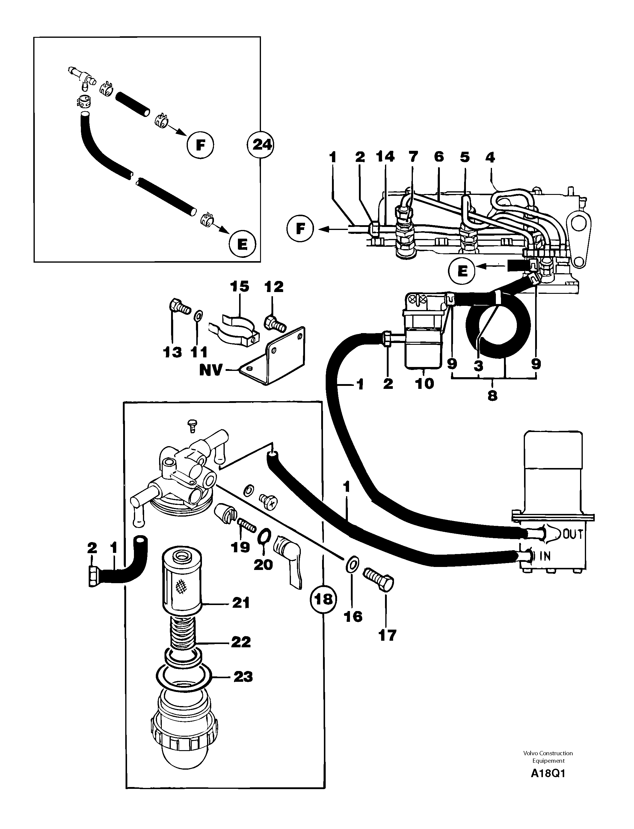 Fuel circuit — volvo parts diagram