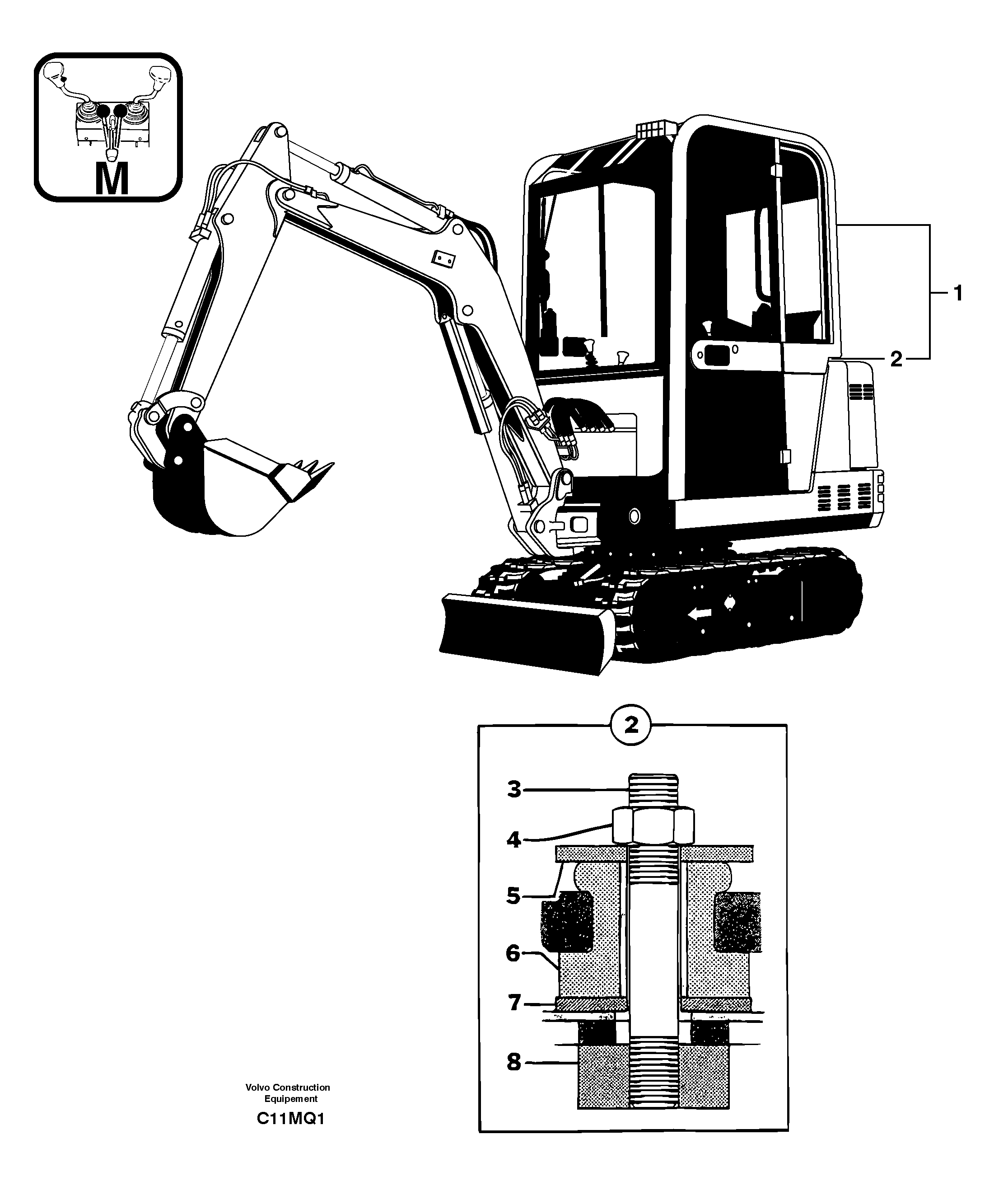 Equipped cabin — volvo parts diagram