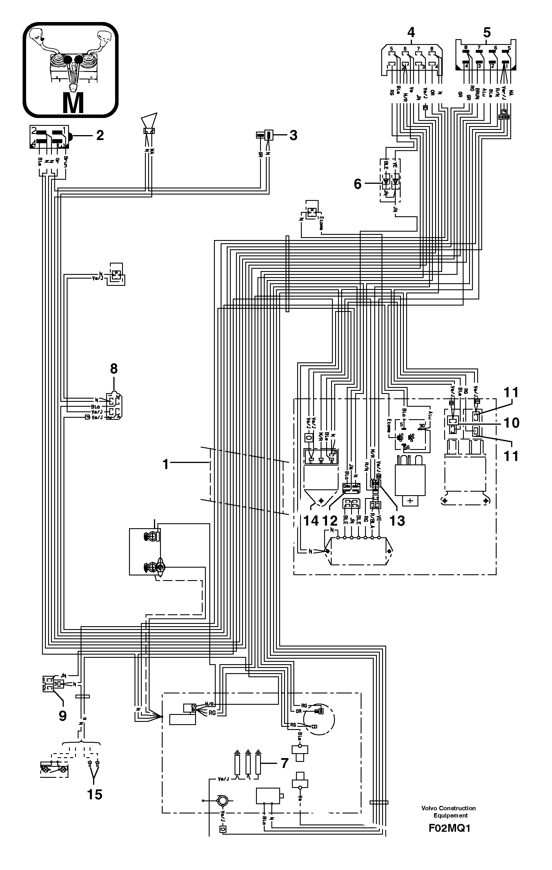 Electrical system ( rear ) — volvo parts diagram
