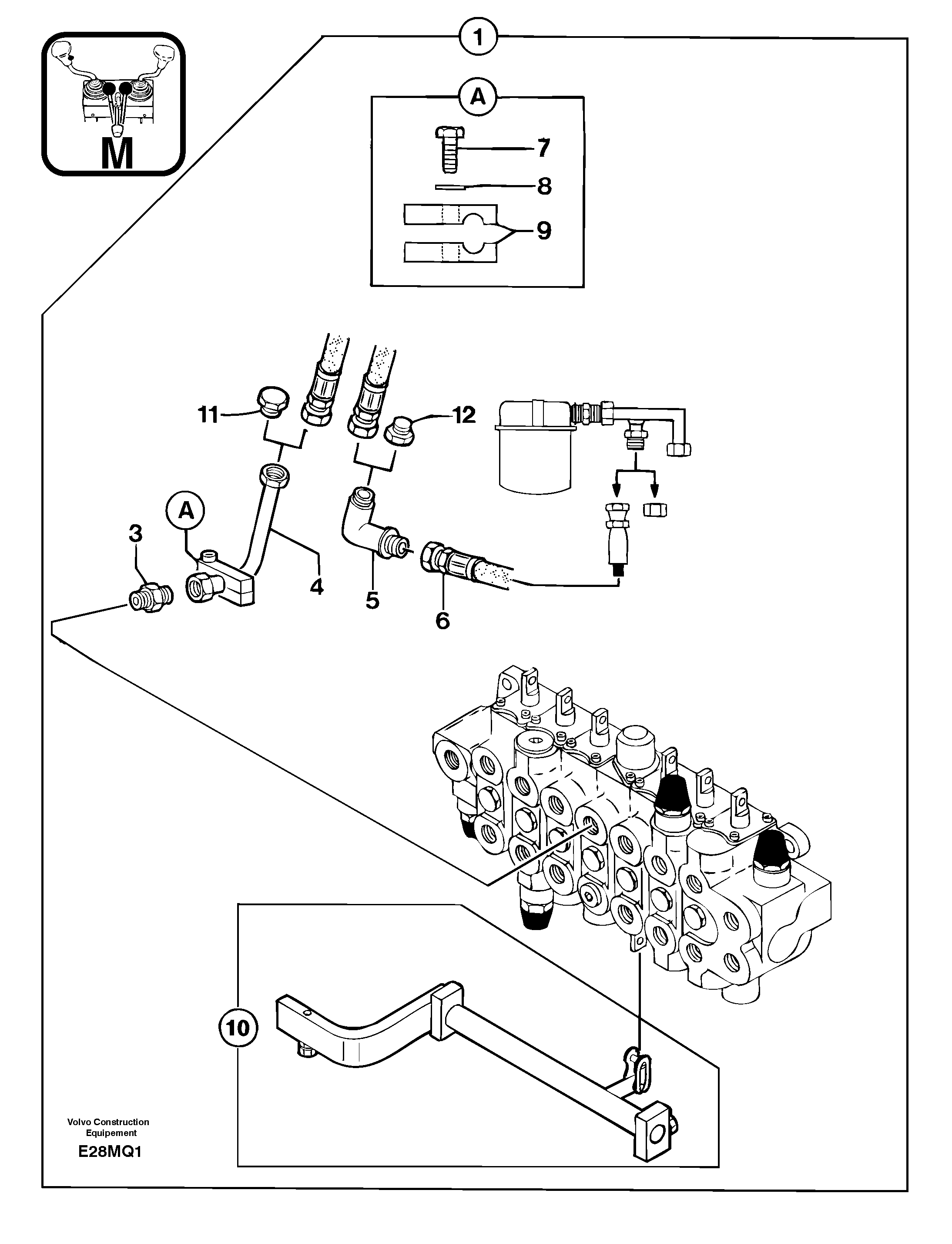 Pedal kit : rock breaker — volvo parts diagram