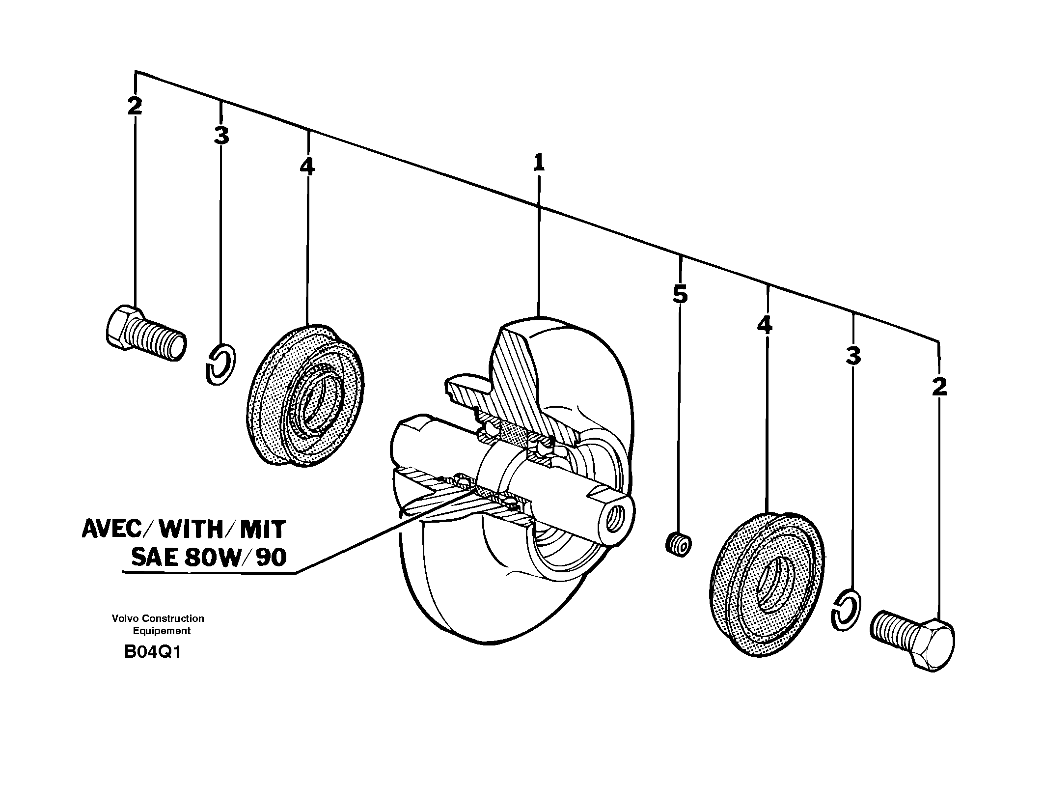 Lower roller ( steel and rubber tracks ) — volvo parts diagram
