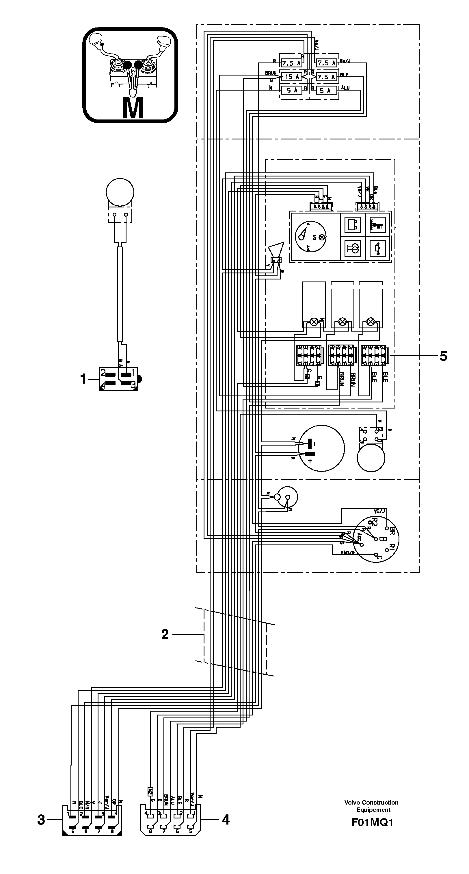 Electrical system ( front ) — volvo parts diagram