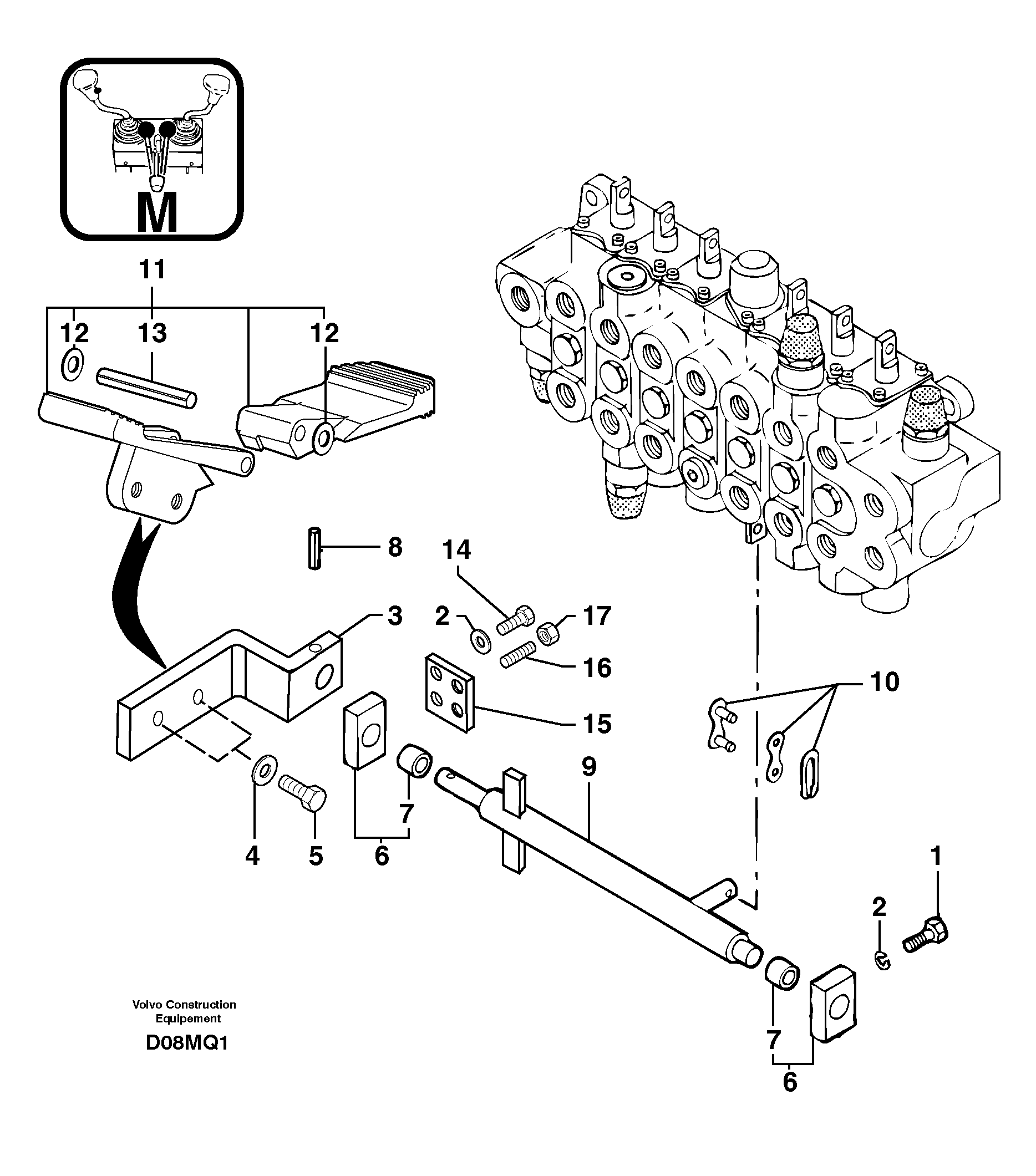 Control pedal : accessories — volvo parts diagram
