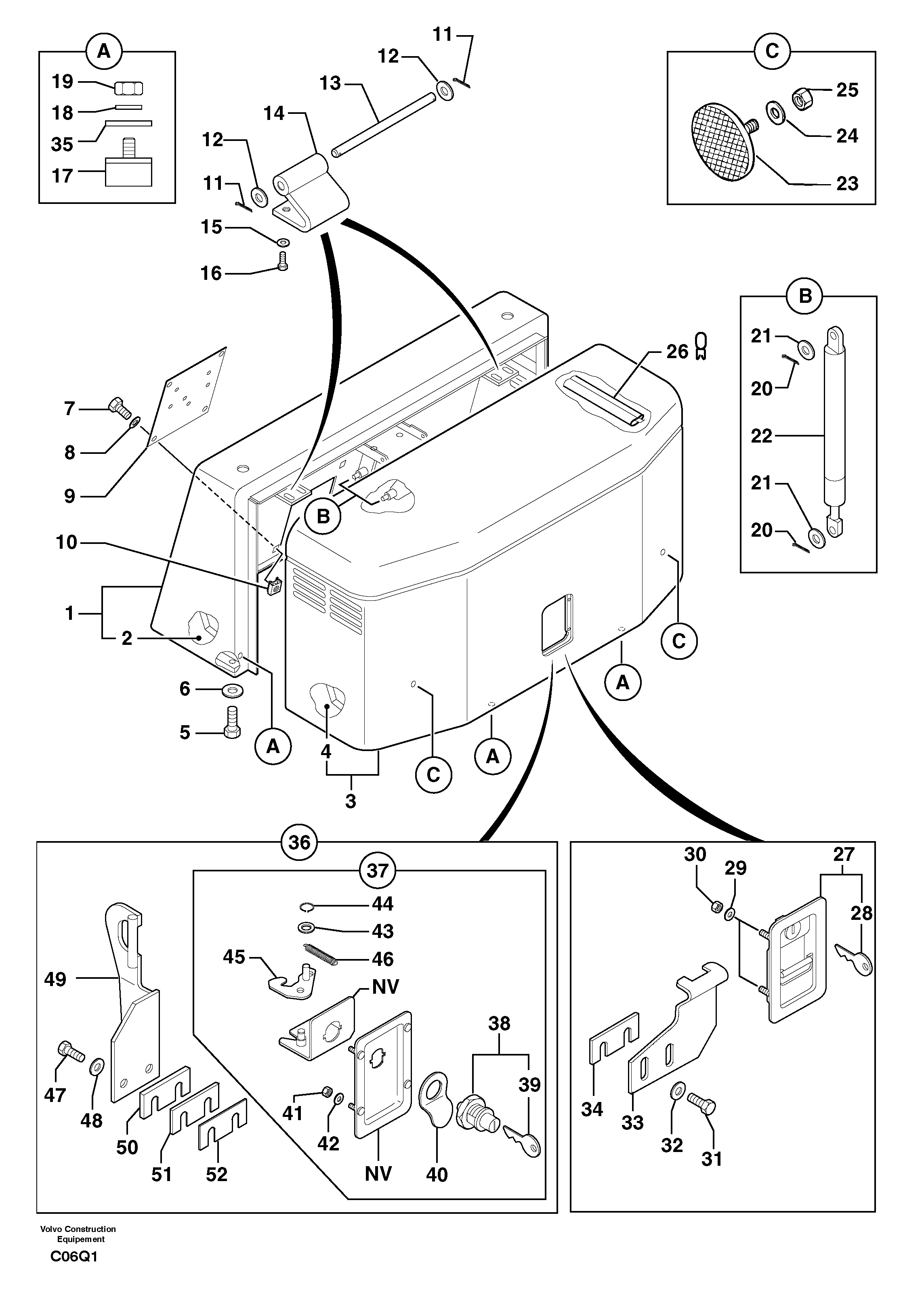 Engine coverage — volvo parts diagram
