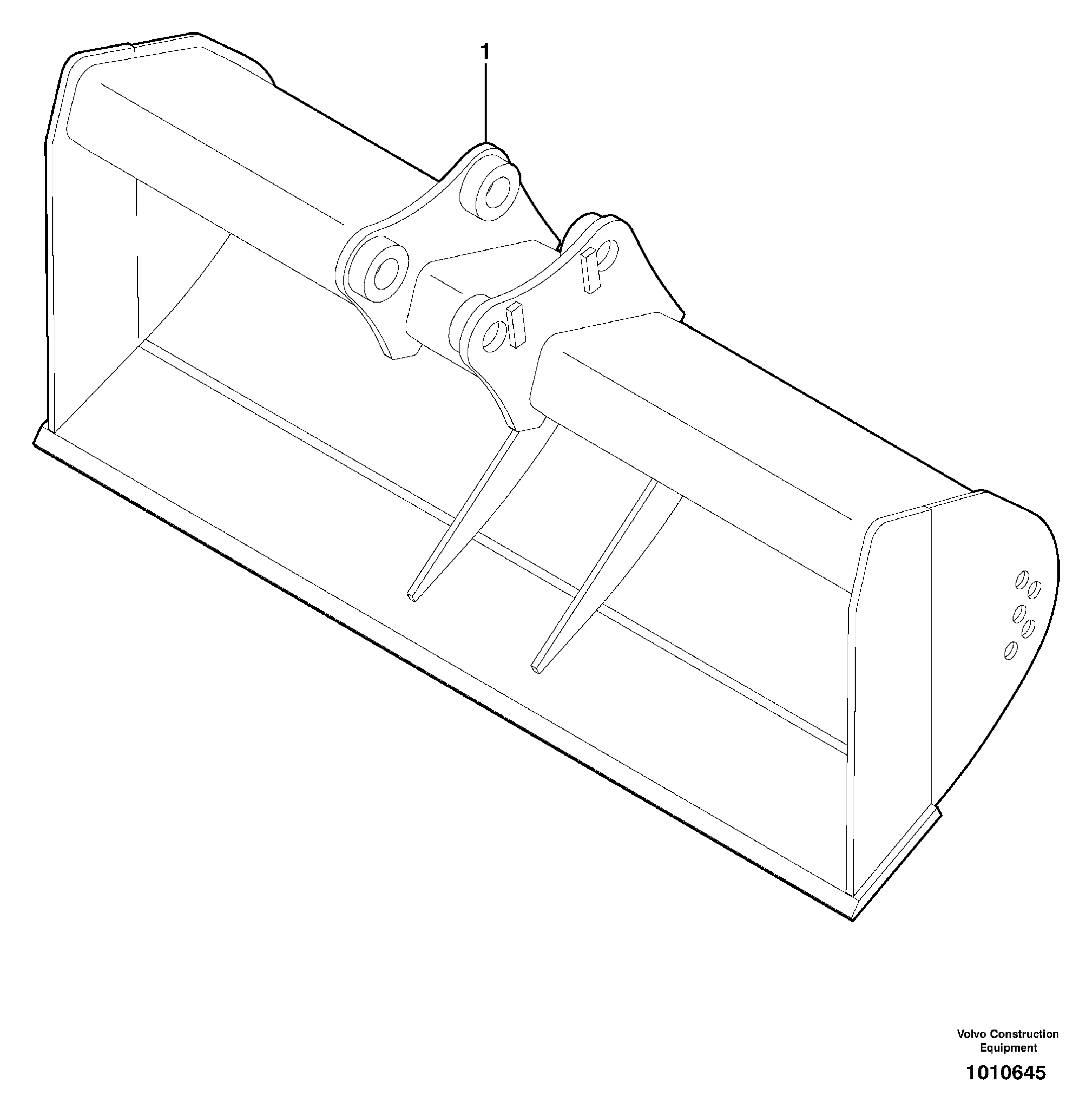 Grading bucket — volvo parts diagram