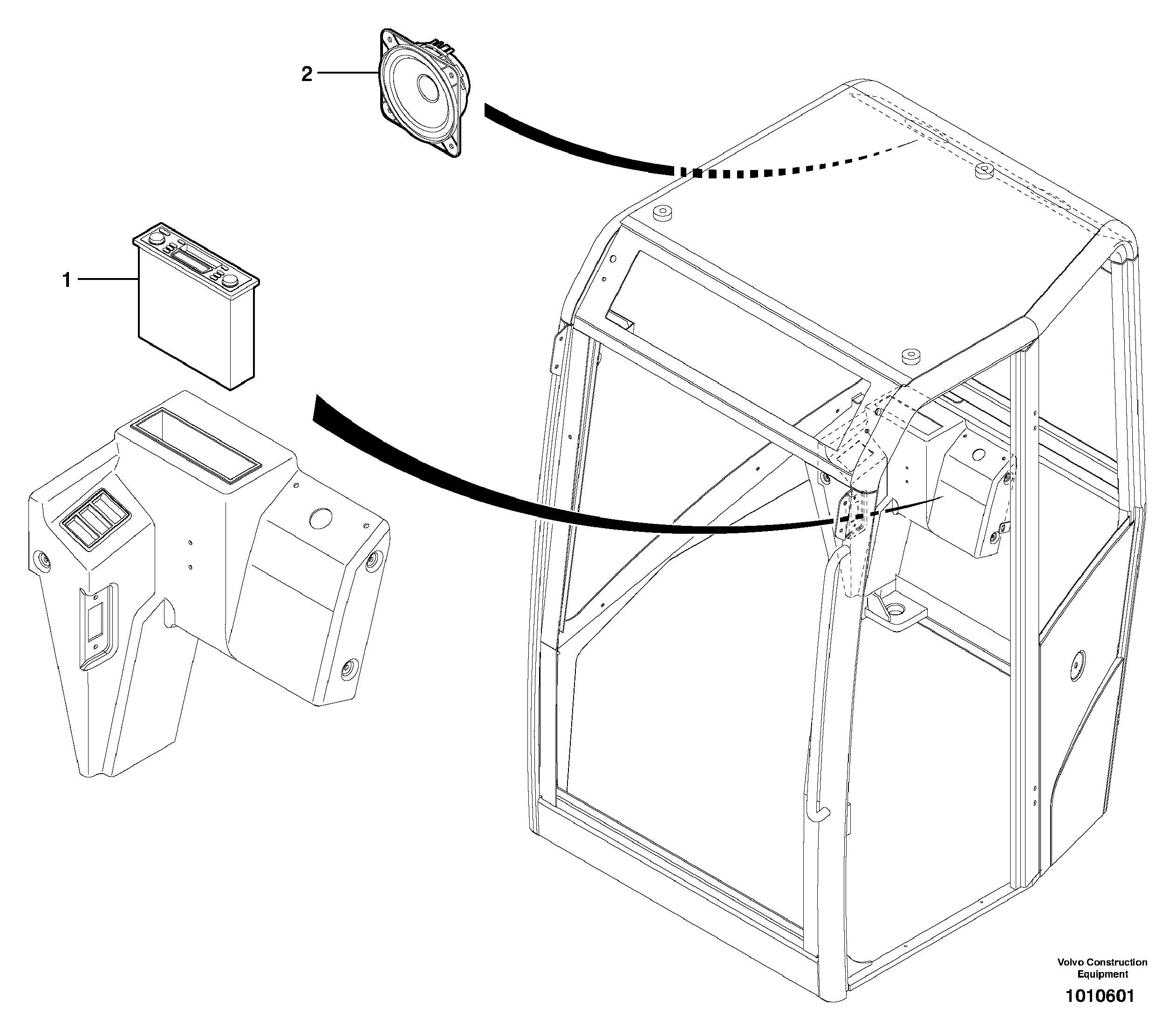 Radio kit — volvo parts diagram