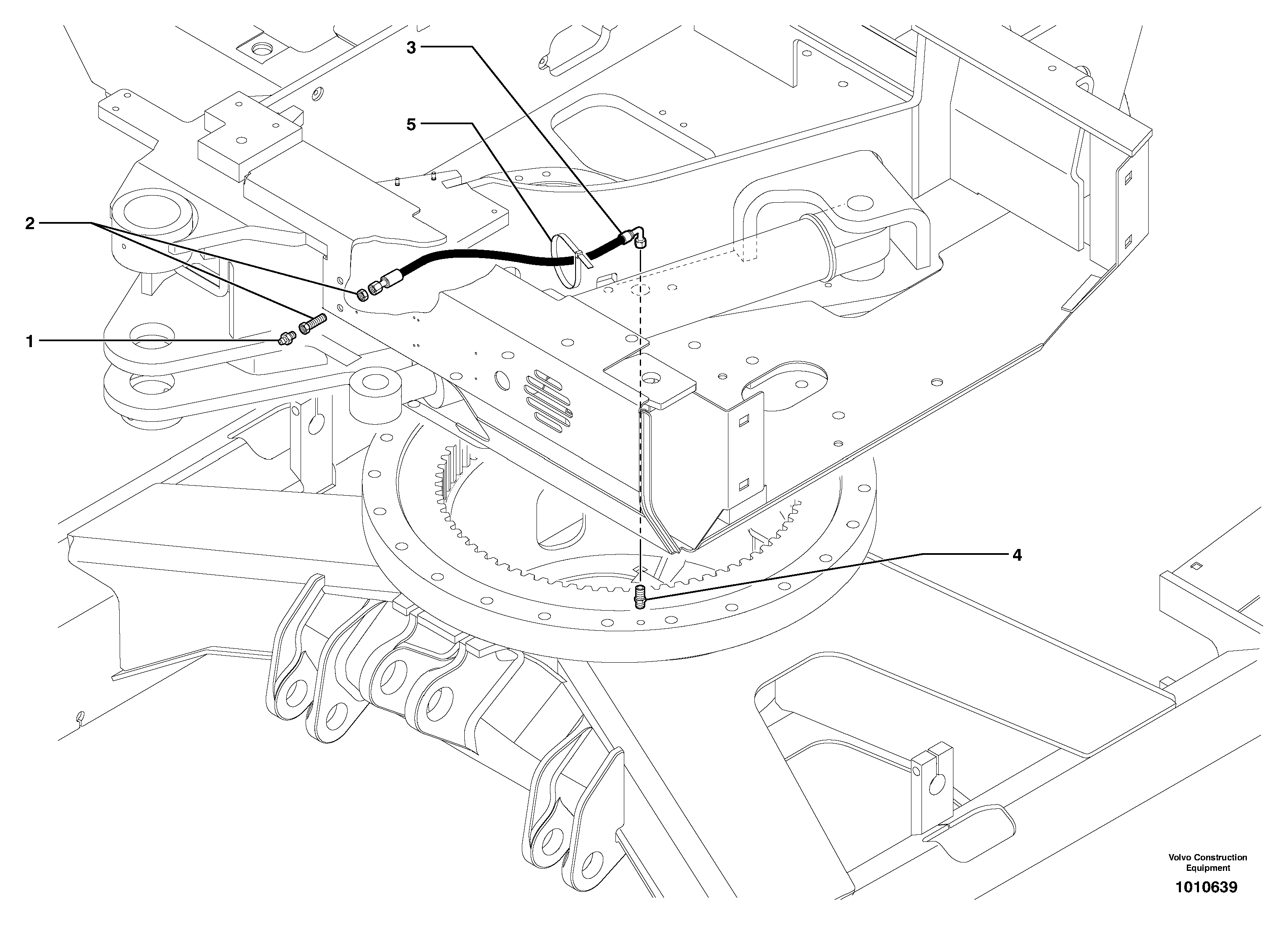 Lubrication ( slewing ring ) — volvo parts diagram