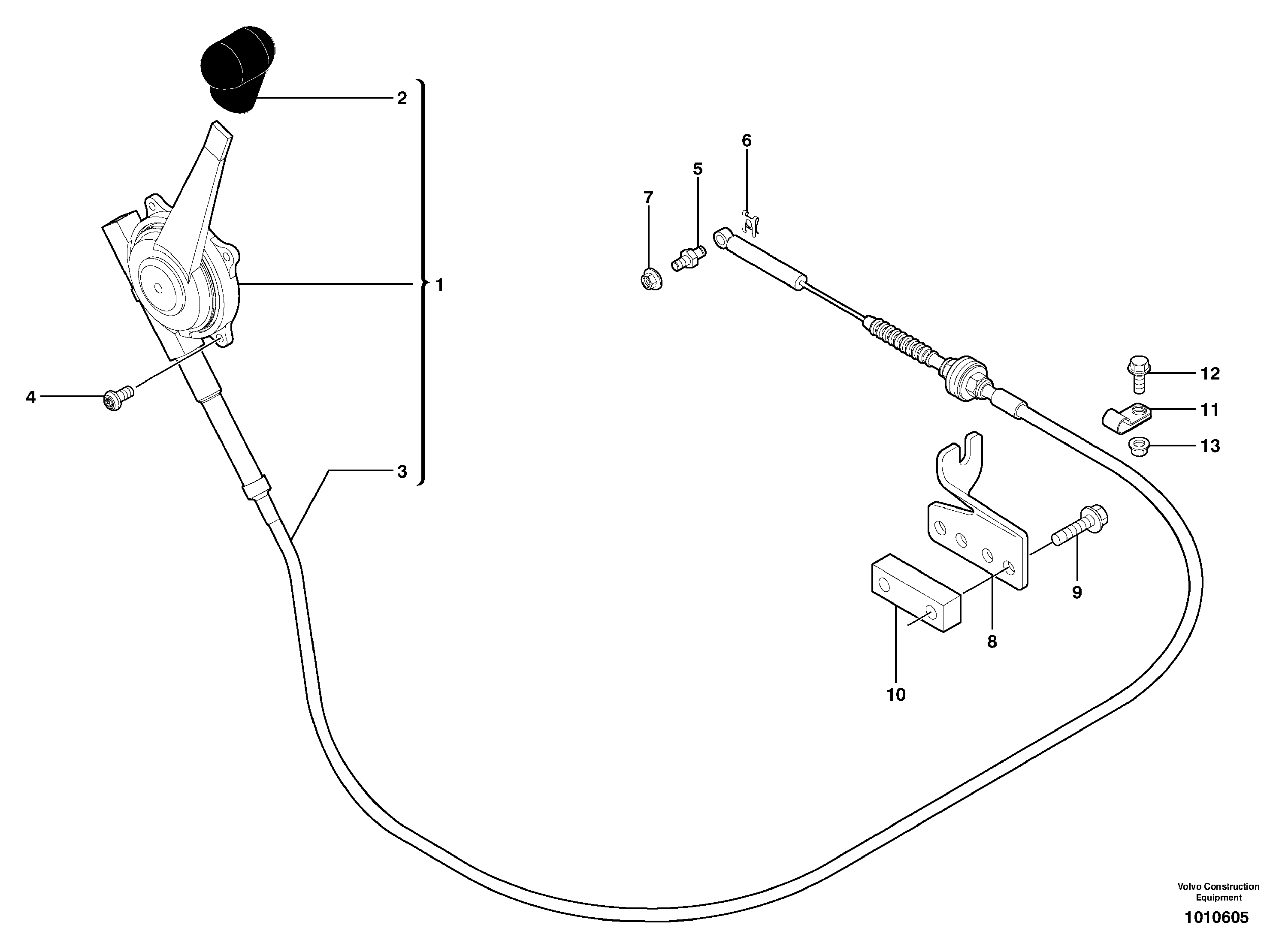 Engine acceleration control — volvo parts diagram
