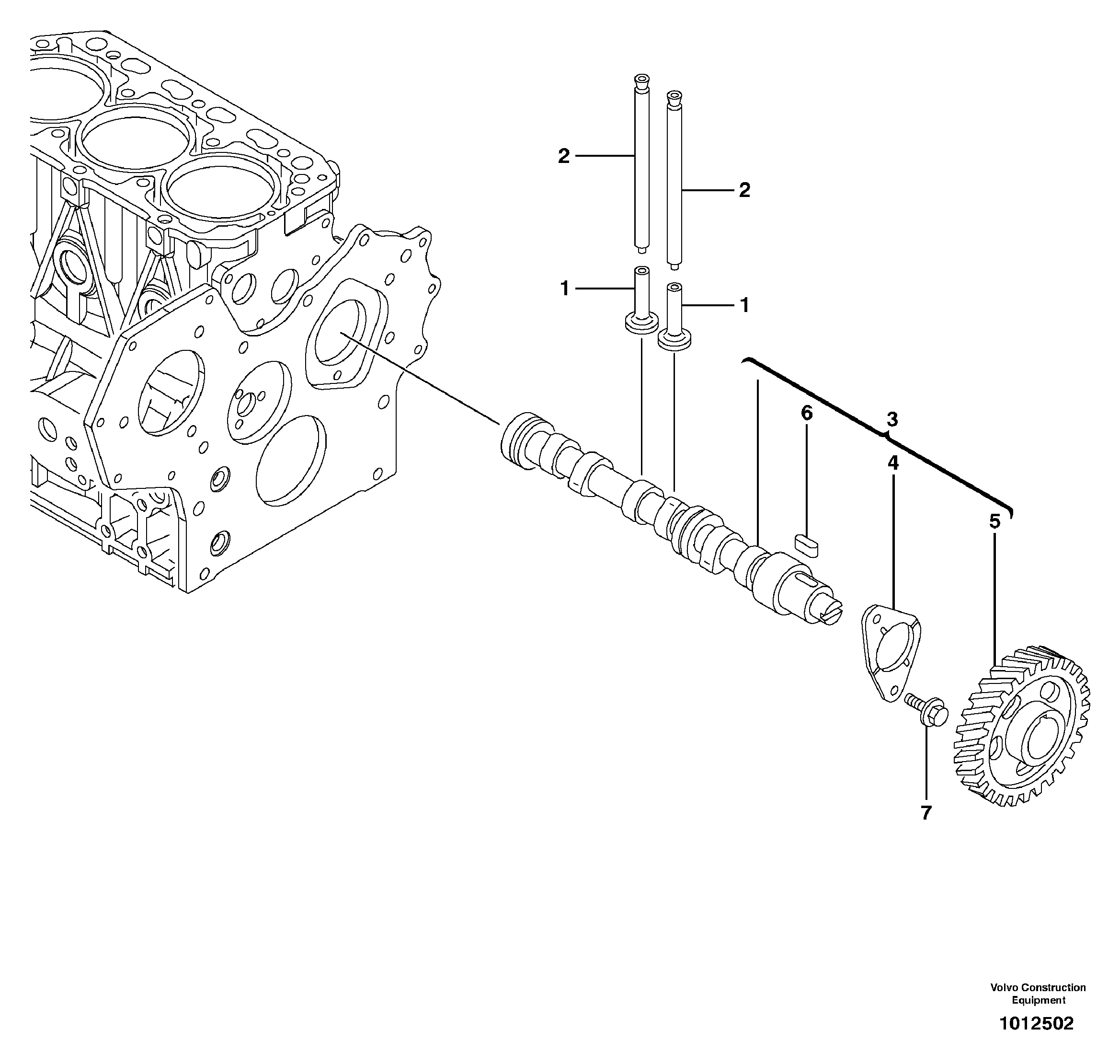 Camshaft — volvo parts diagram