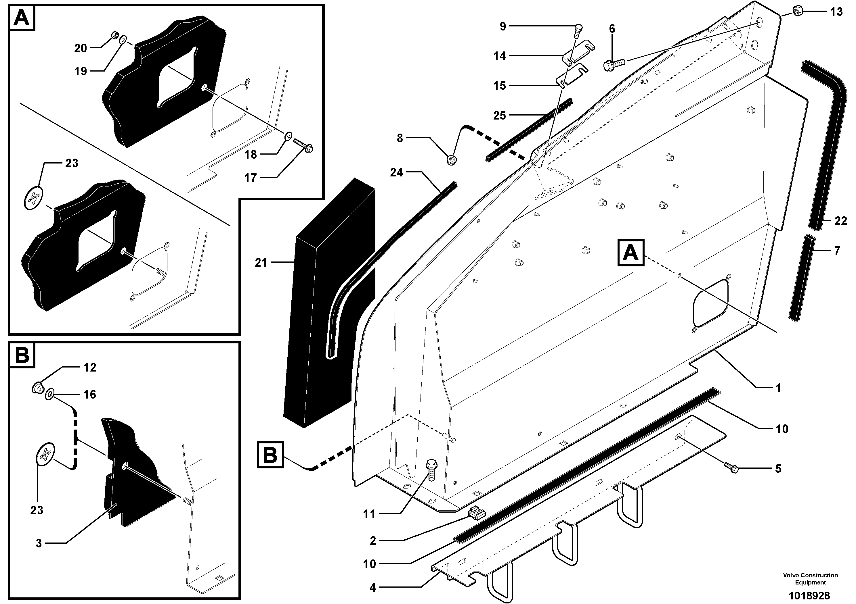 Protecting plates. — volvo parts diagram