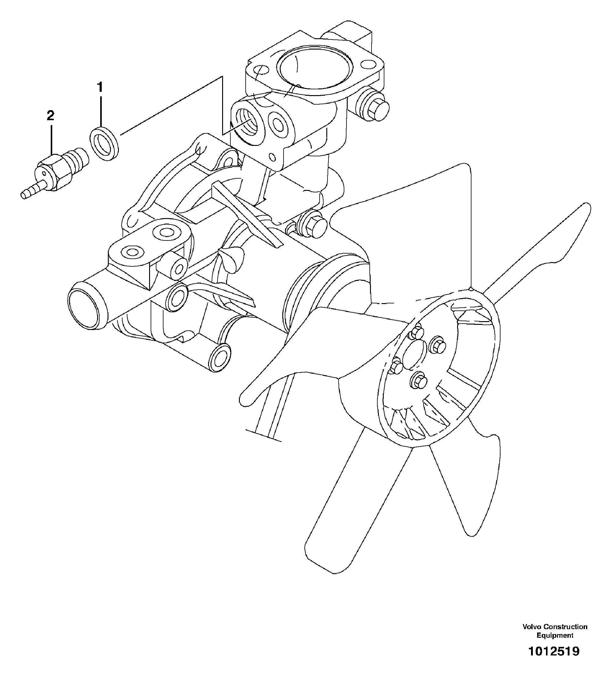 Thermal switch — volvo parts diagram