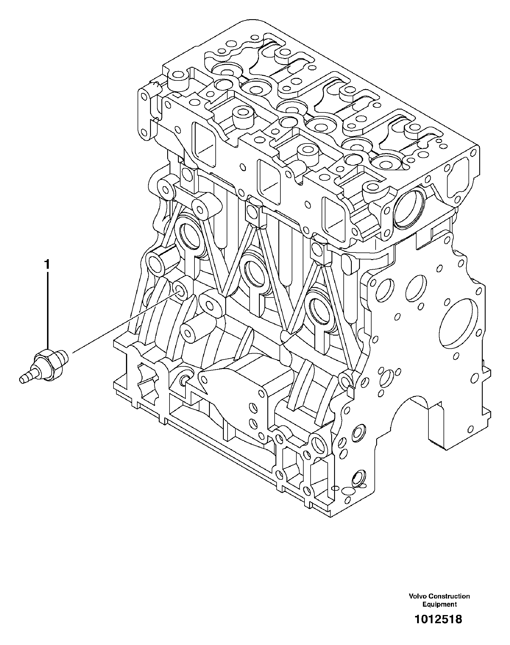 Oil pressure switch — volvo parts diagram