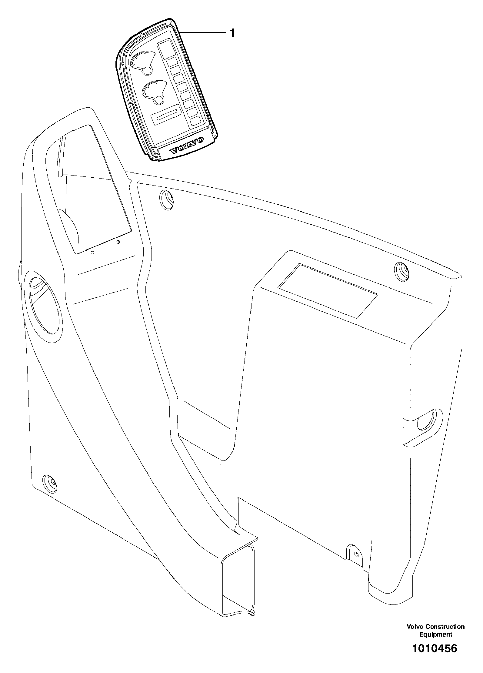 Control panel — volvo parts diagram
