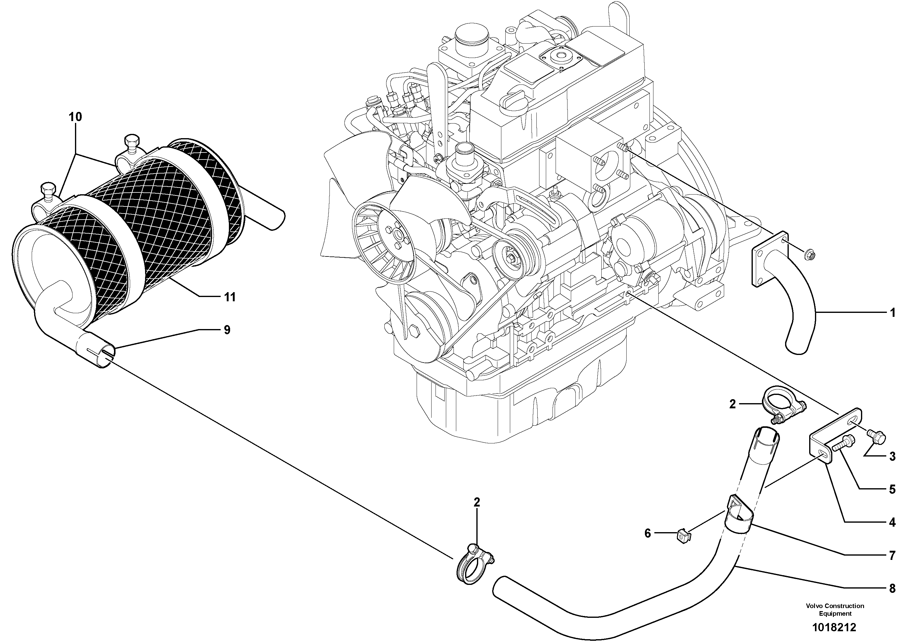 Muffler — volvo parts diagram