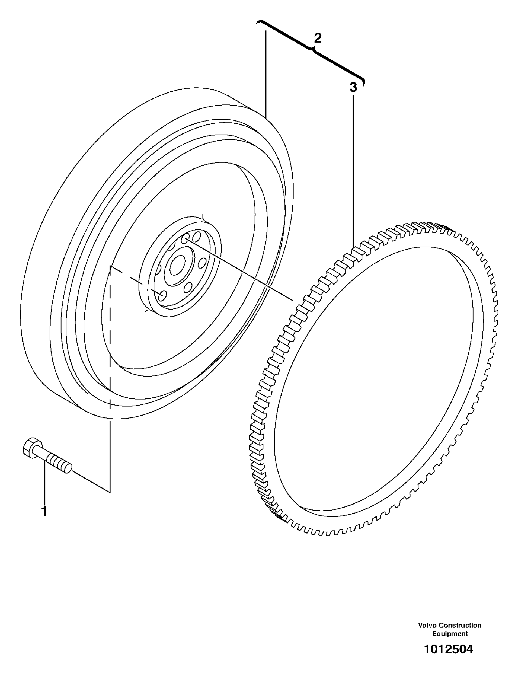 Flywheel — volvo parts diagram