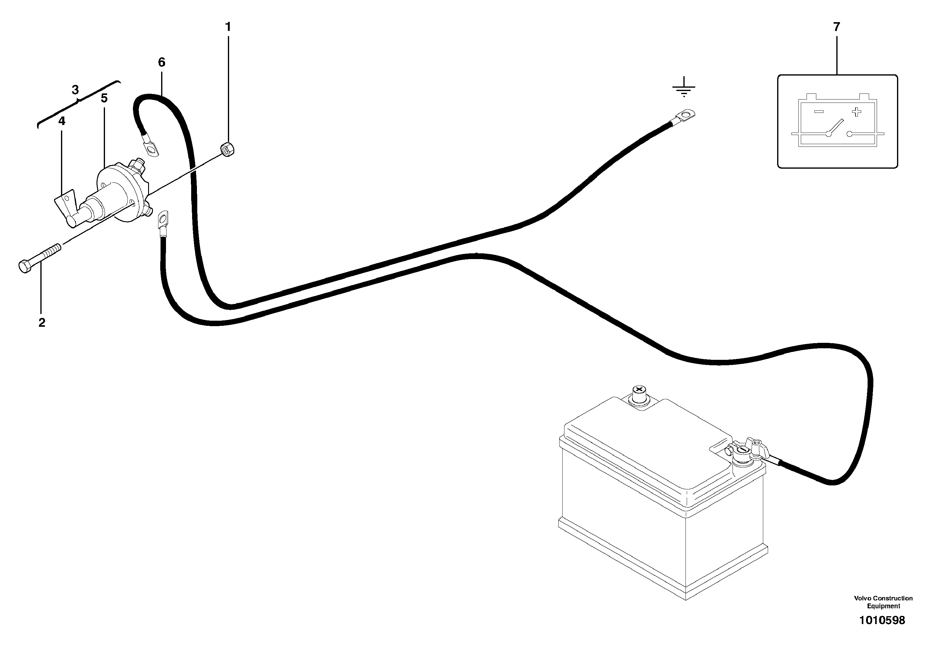 Battery cut-out — volvo parts diagram