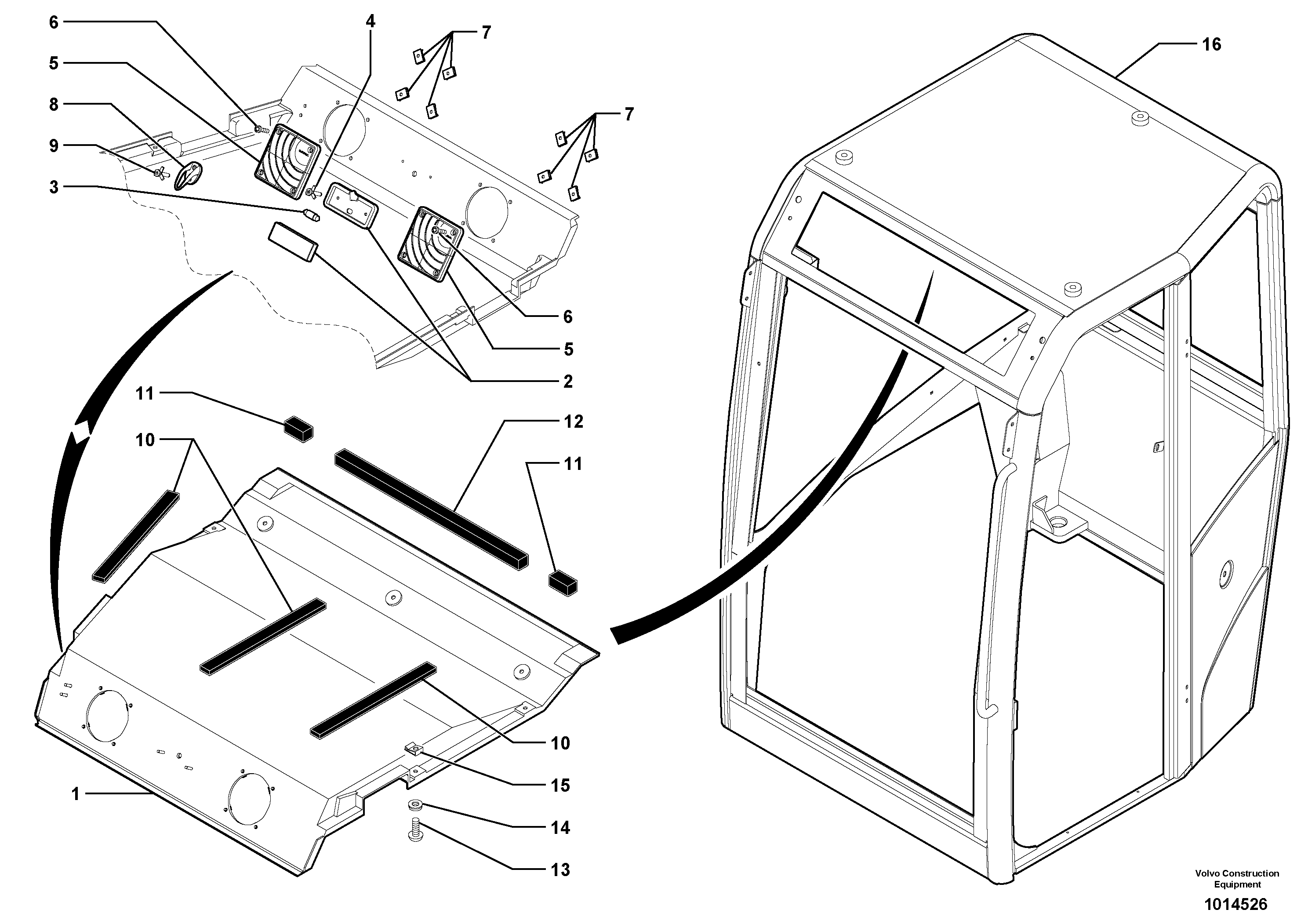 Cab : accessories — volvo parts diagram