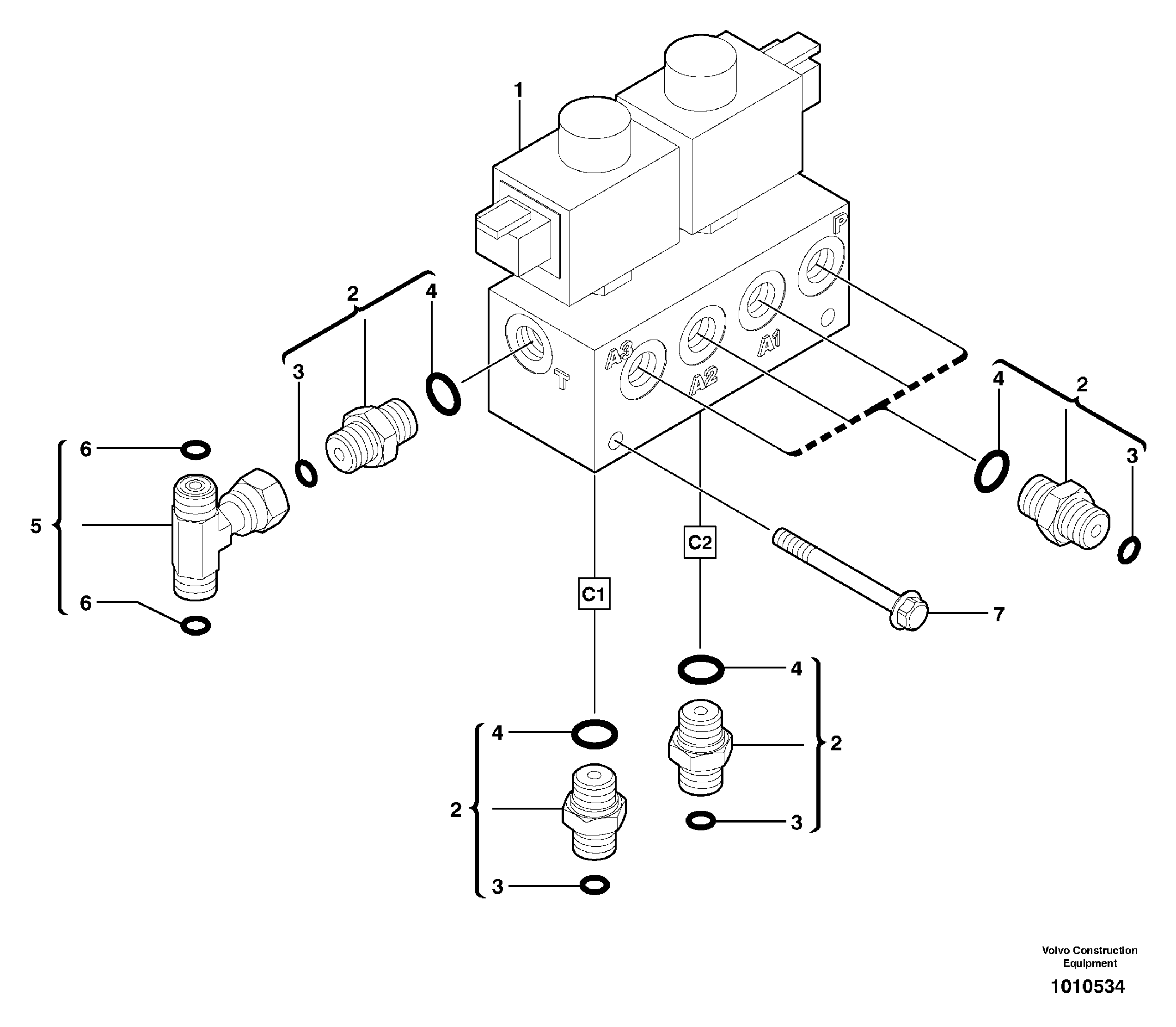 Electrovalve installation — volvo parts diagram