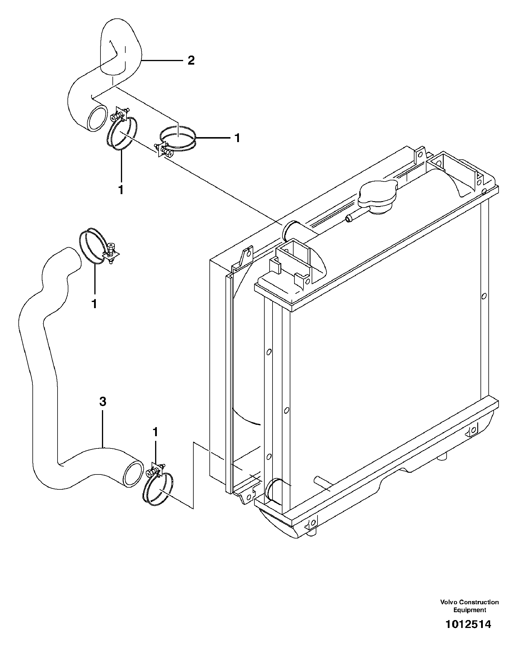 Cooling circuit — volvo parts diagram