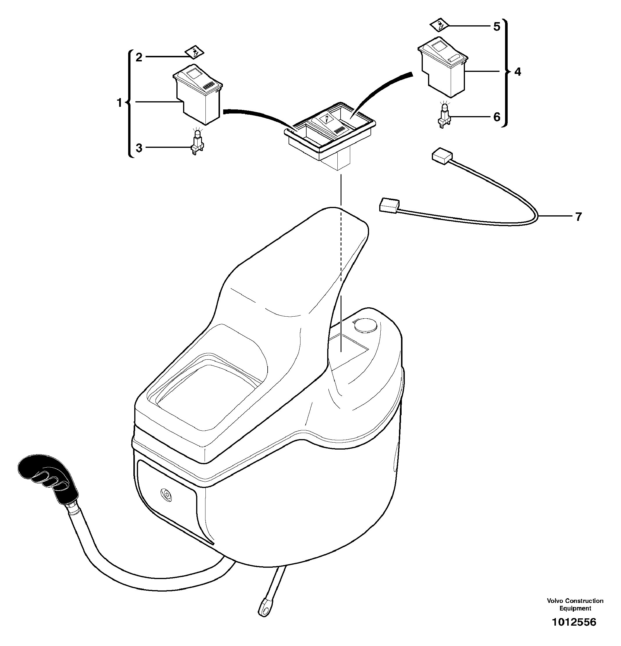 Electrical system, tool holder — volvo parts diagram