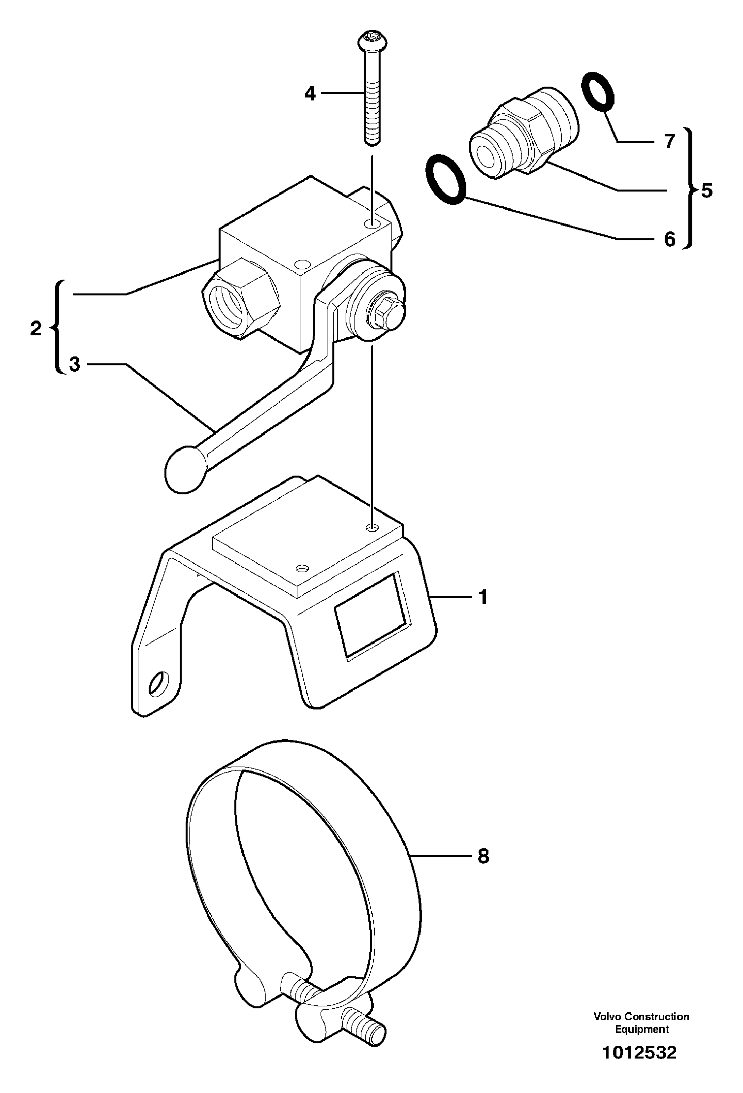 Two-way valve — volvo parts diagram