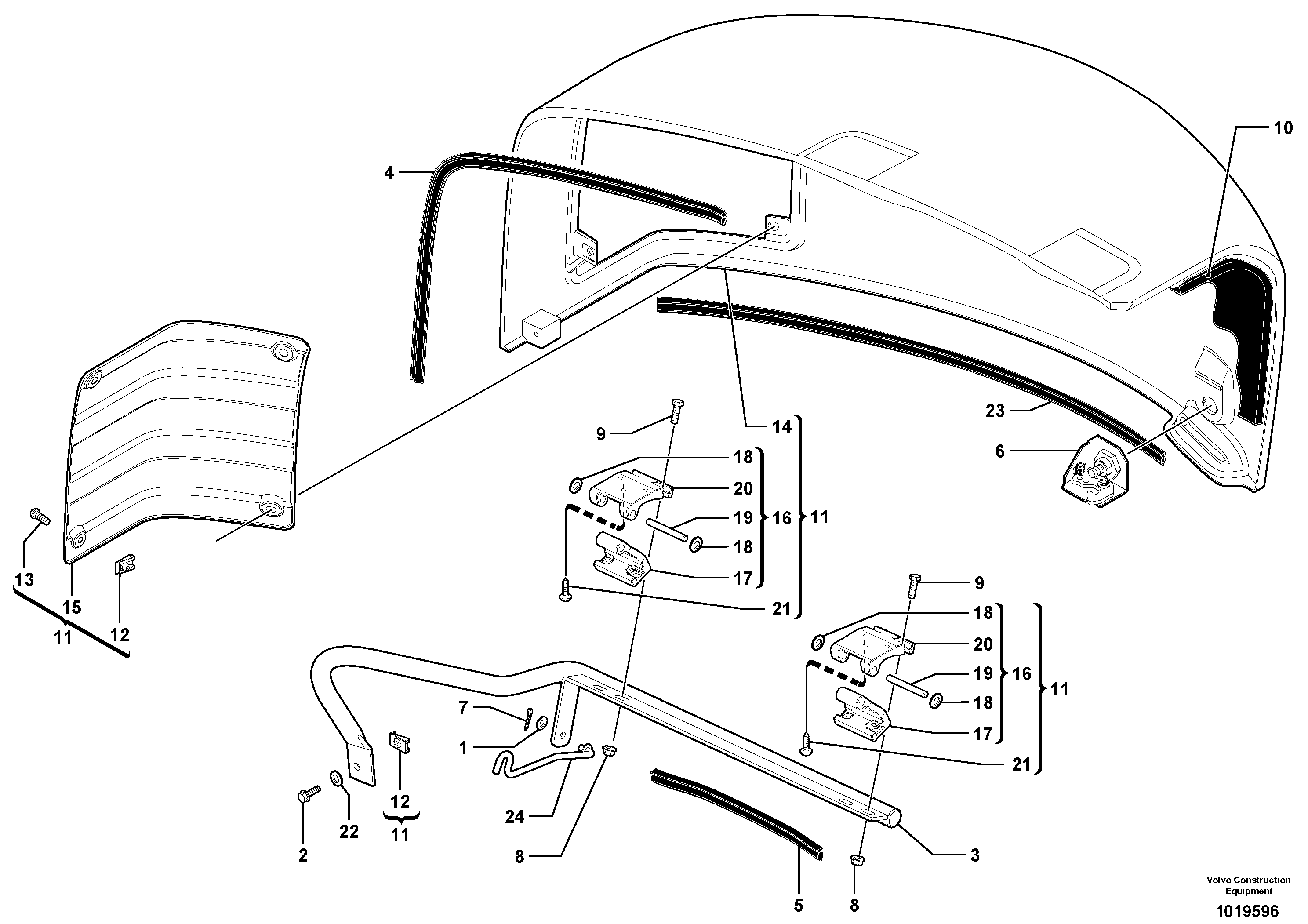 Engine coverage — volvo parts diagram