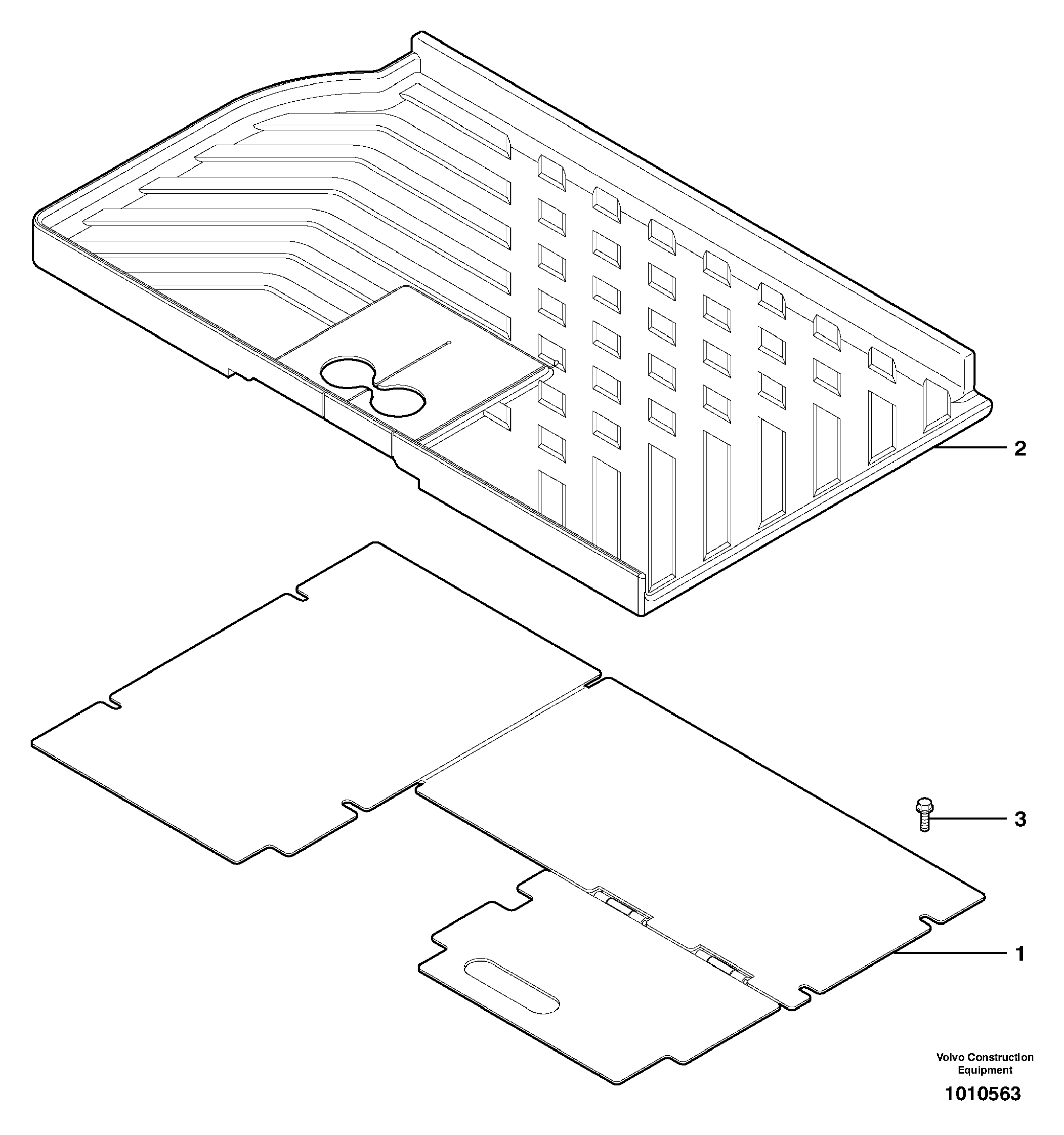 Cabin floor ( standard and canopy ) — volvo parts diagram