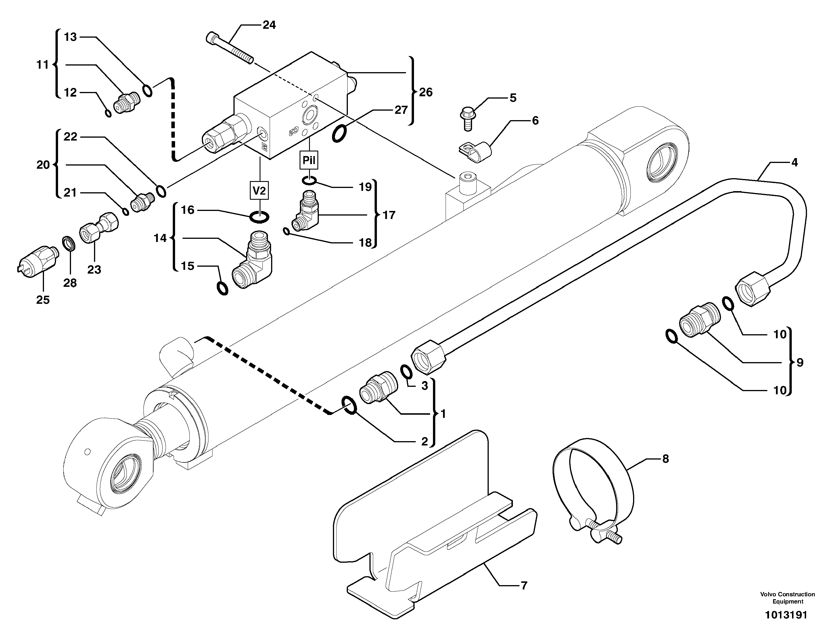 Safety valve ( boom cylinder ) — volvo parts diagram