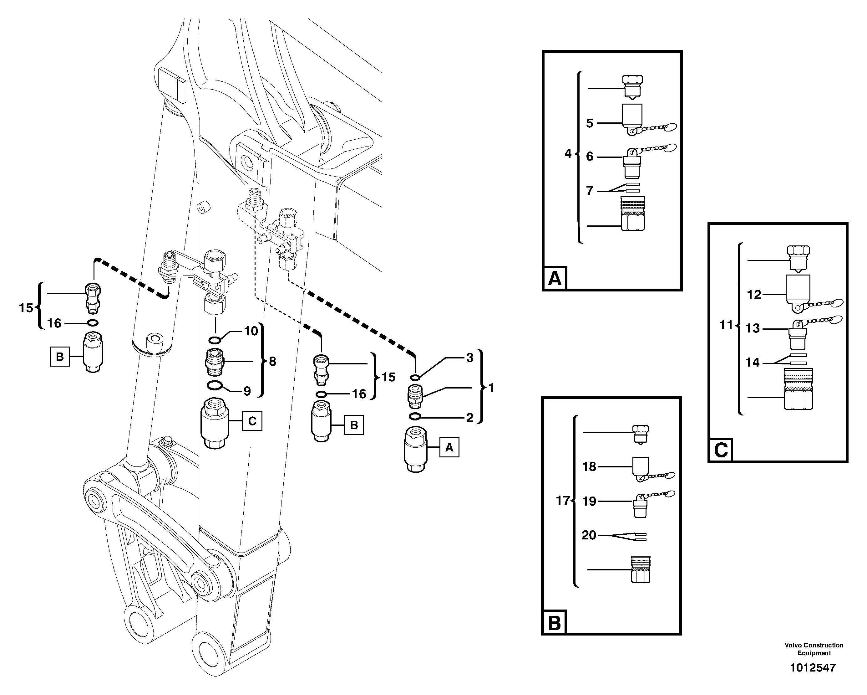 Kit coupler ( accessories ) — volvo parts diagram