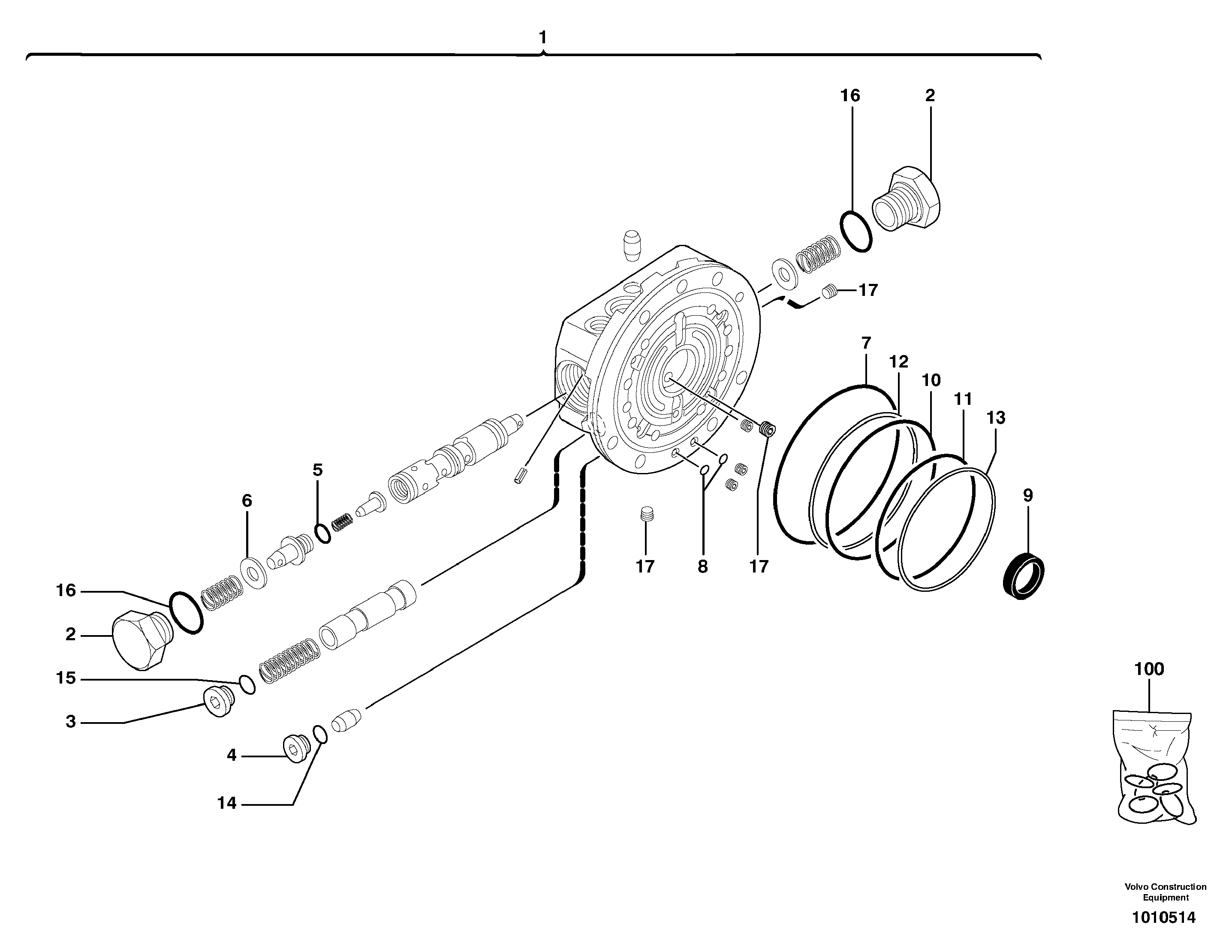 Control valve — volvo parts diagram