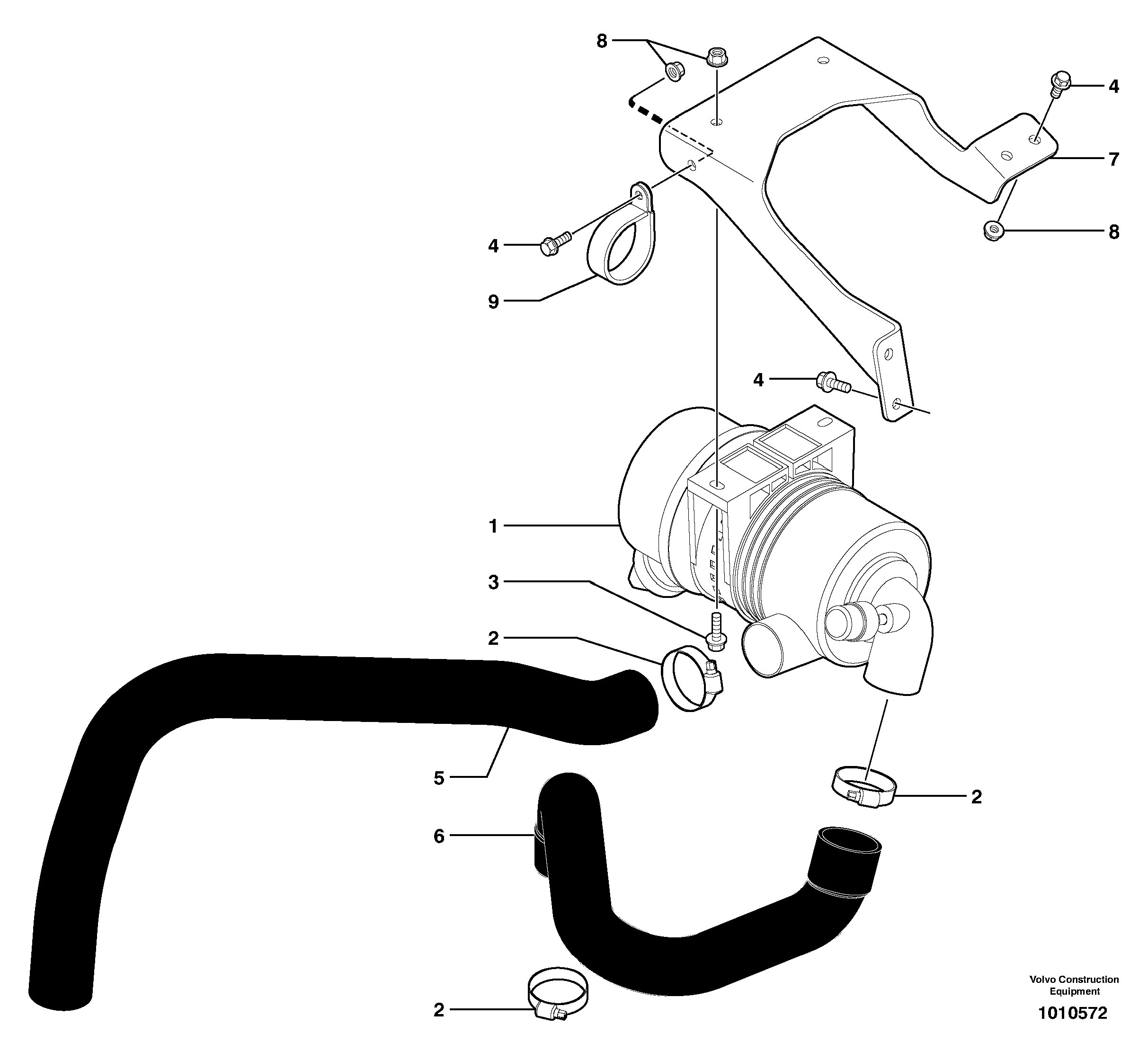 Intake / air filter — volvo parts diagram