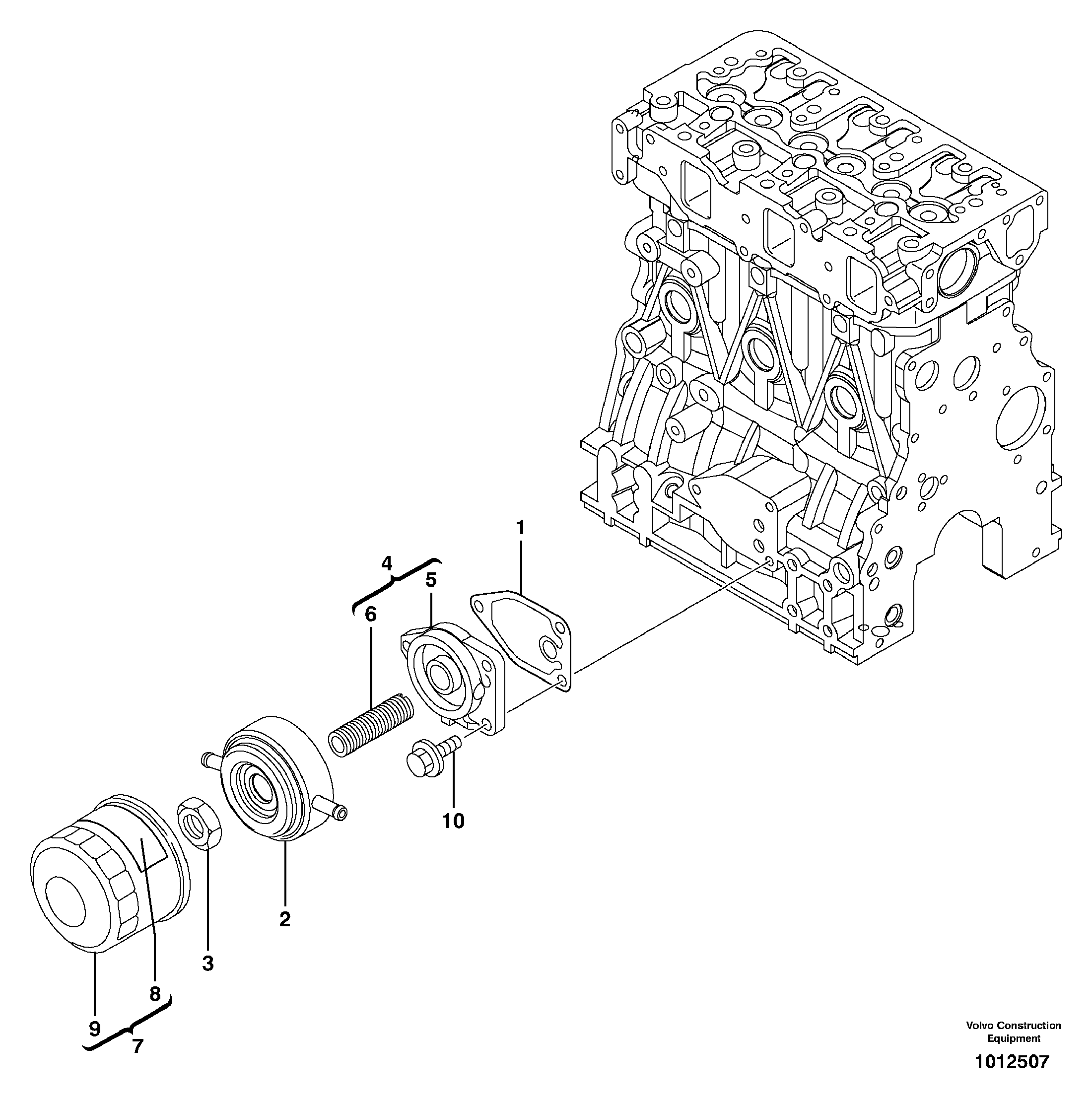 Oil filter — volvo parts diagram